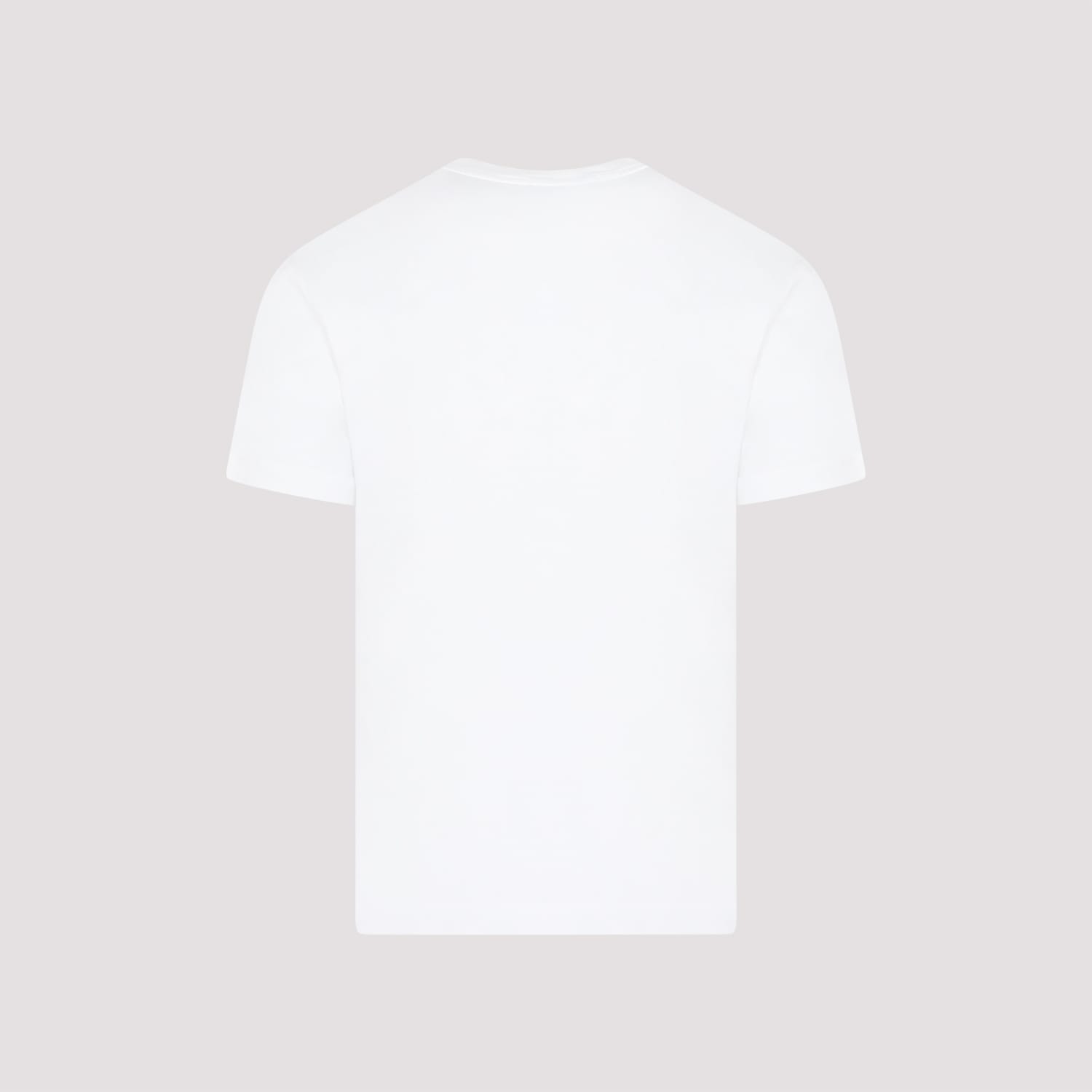 Stone Island Classic Small Logo Tee In White