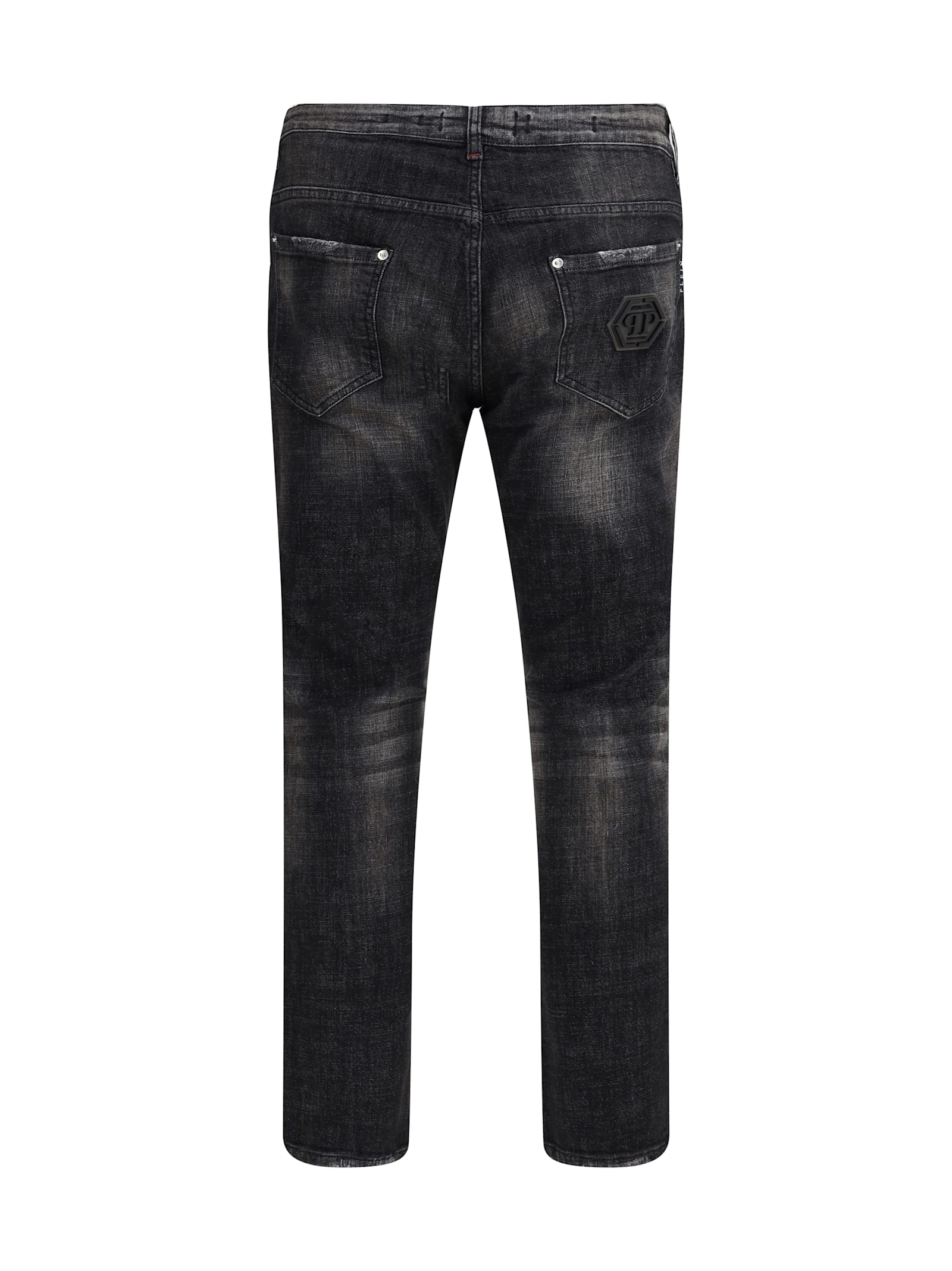 Philipp Plein Denim Skinny Fit Hexagon Jeans