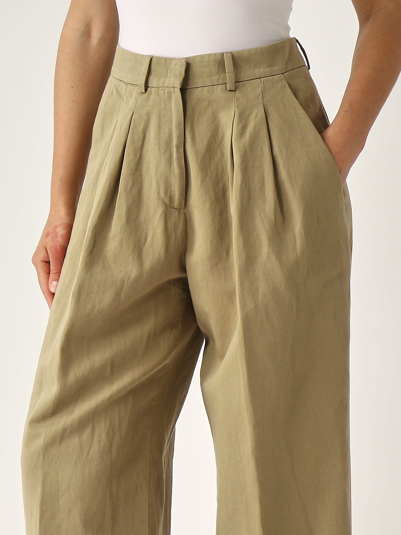 Pt Torino Frankie Trousers In Nude
