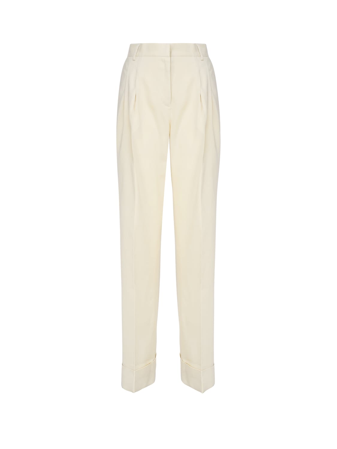 Shop The Andamane Nathalie Trousers In Linen Blend In Pale Yellow