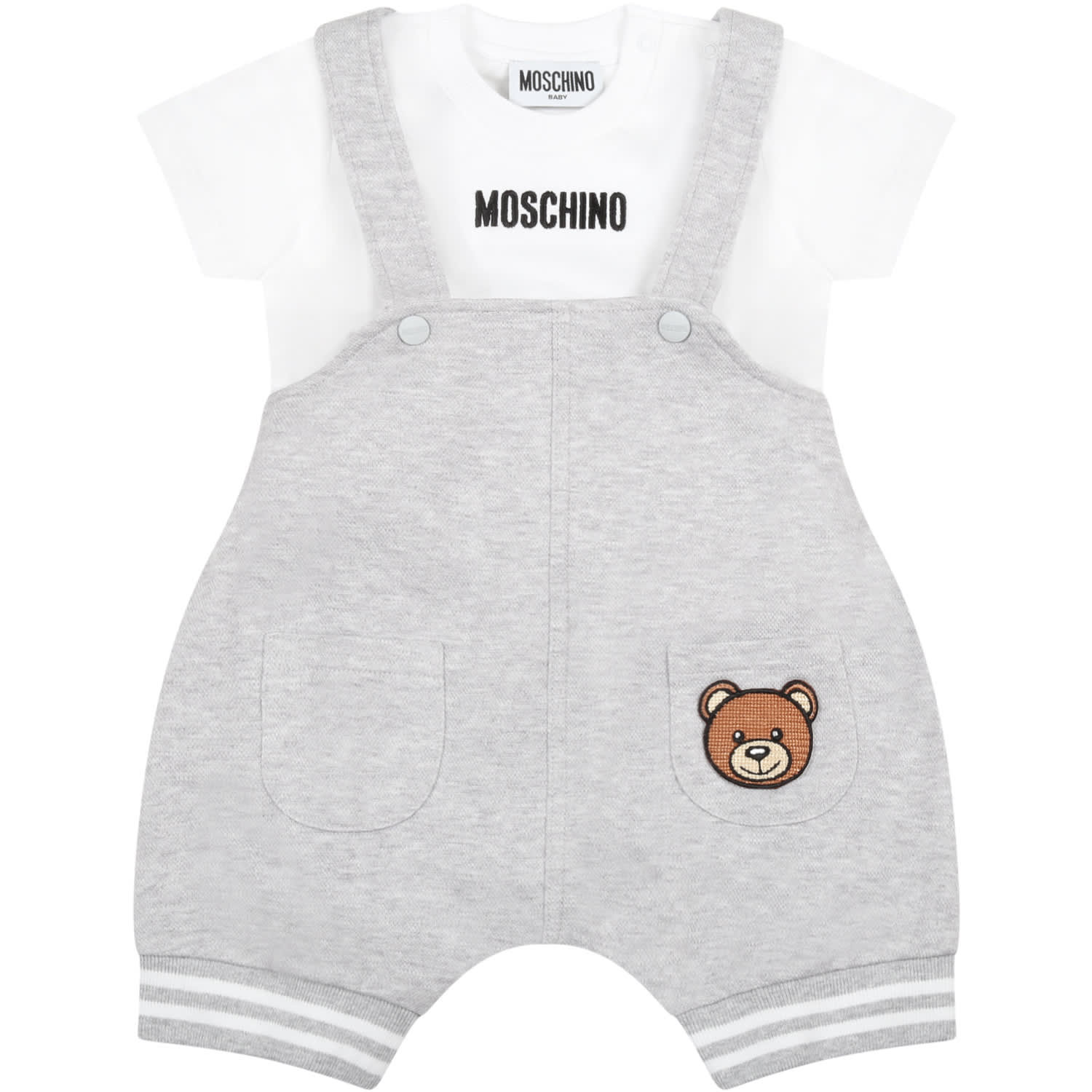 Moschino Multicolor Set For Baby Boy With Teddy Bear