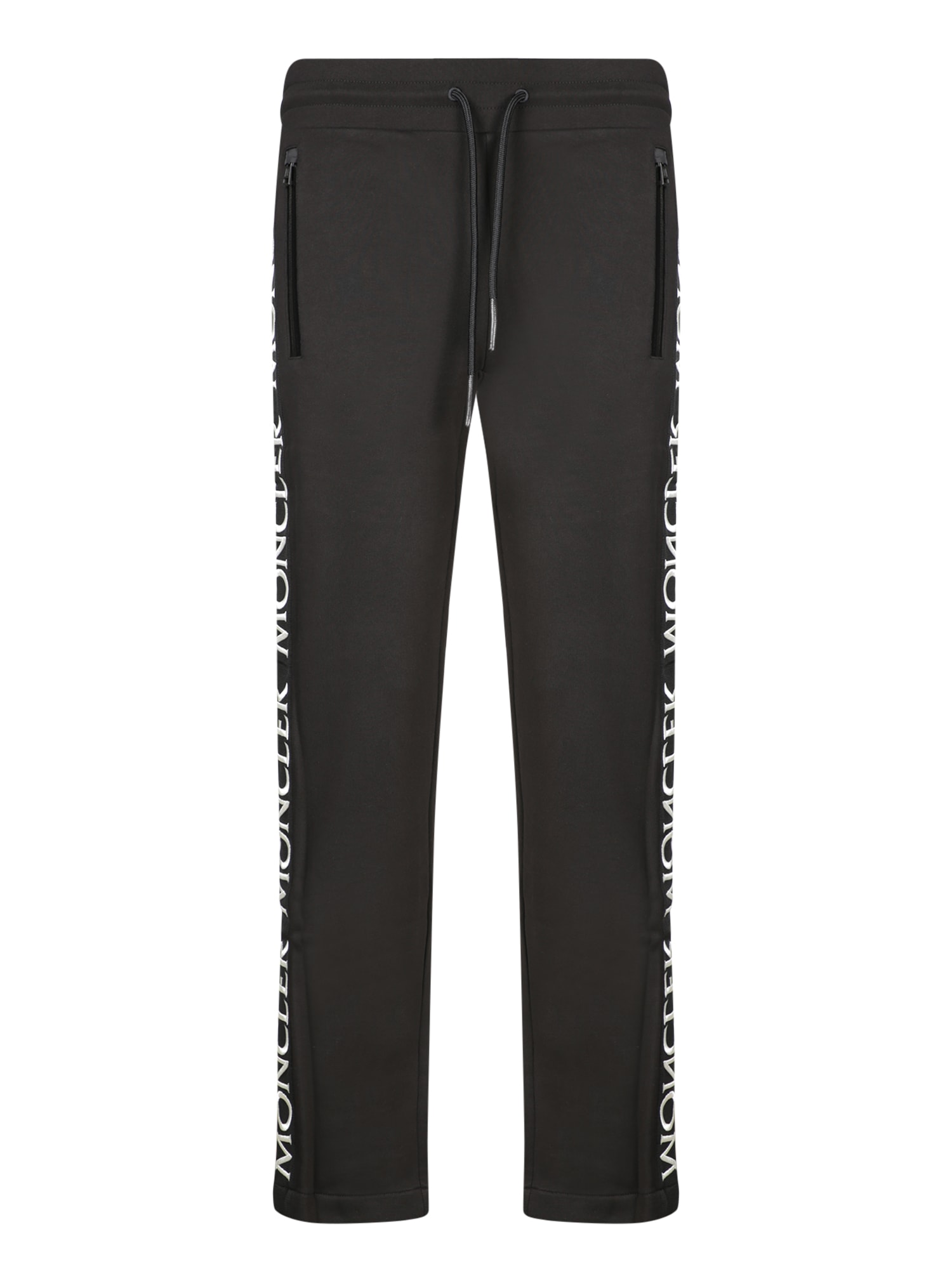 Shop Moncler Black Jogger Pants