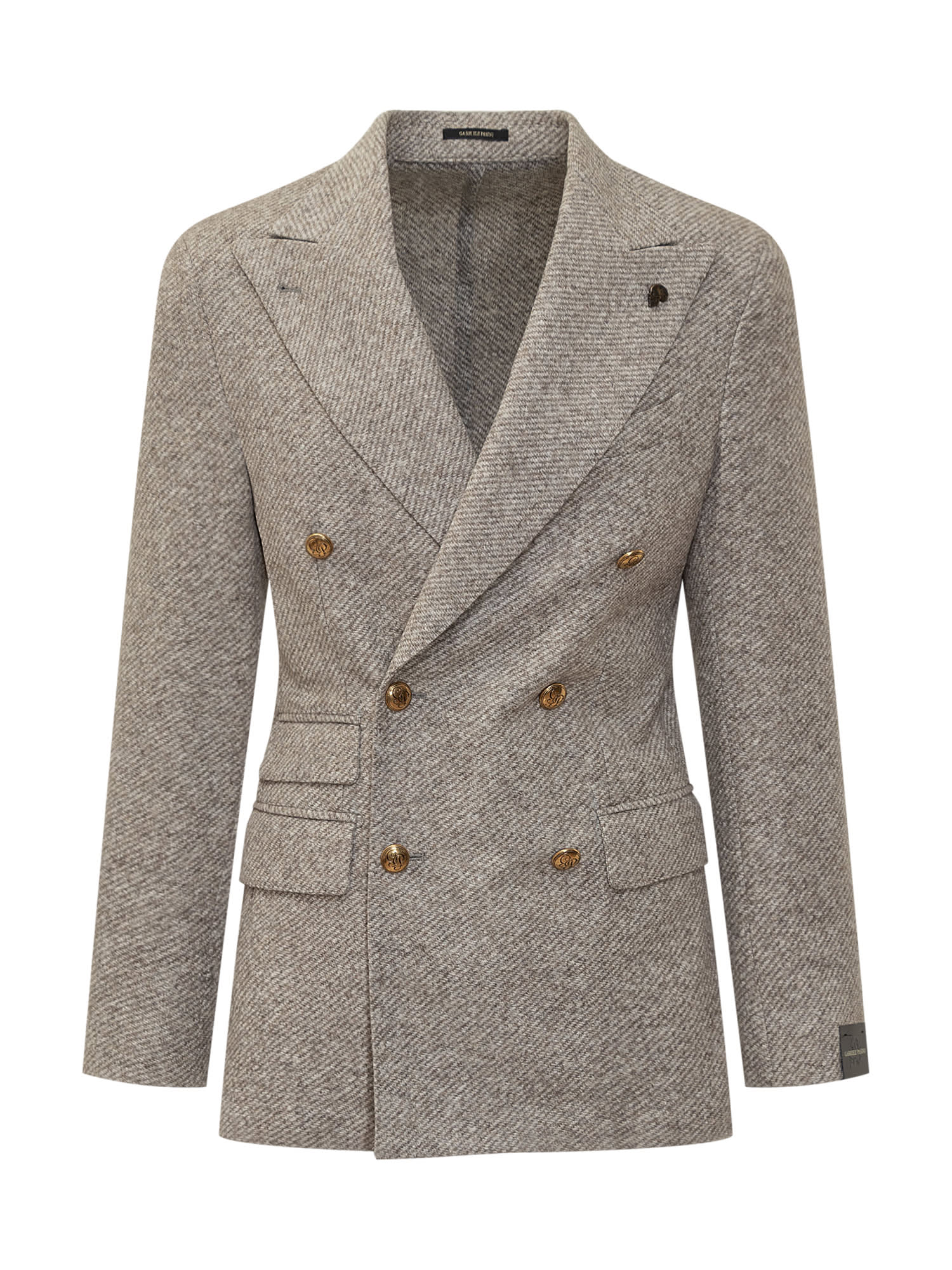 Shop Gabriele Pasini Blazer In Beige