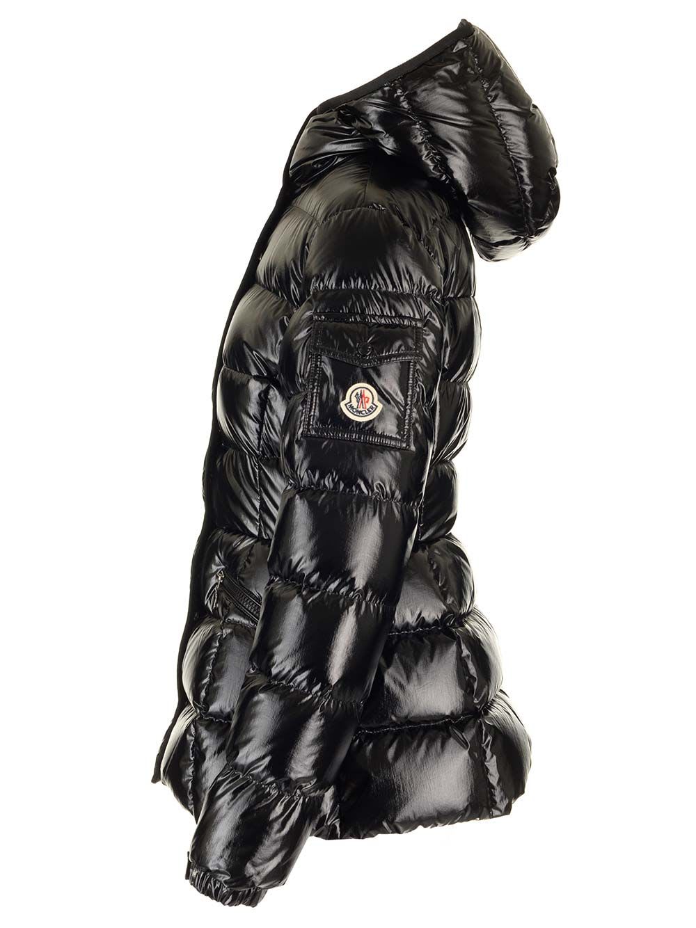 Shop Moncler Barante Short Down Jacket In Black