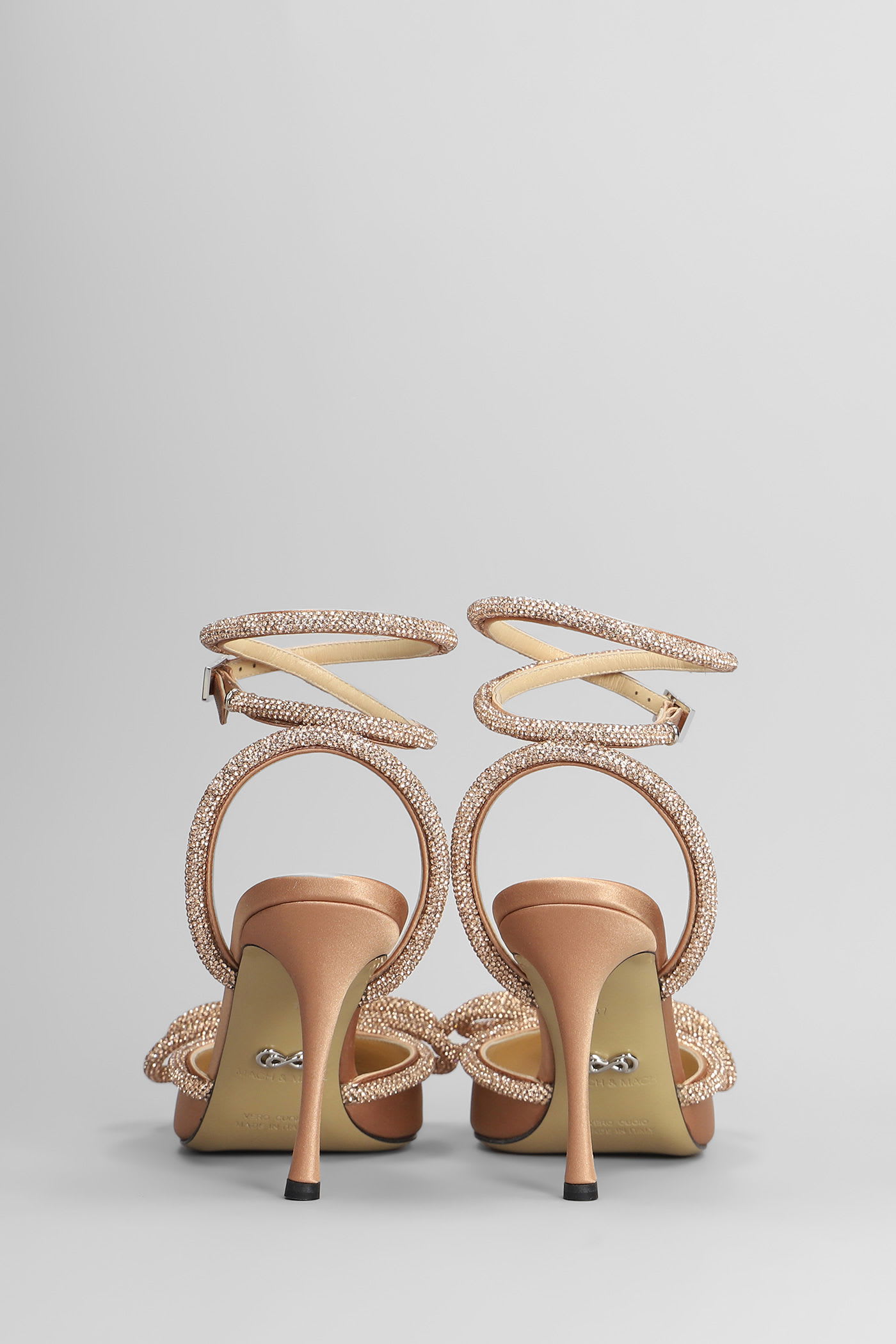 Mach & Mach Pumps In Bronze Satin In Brown