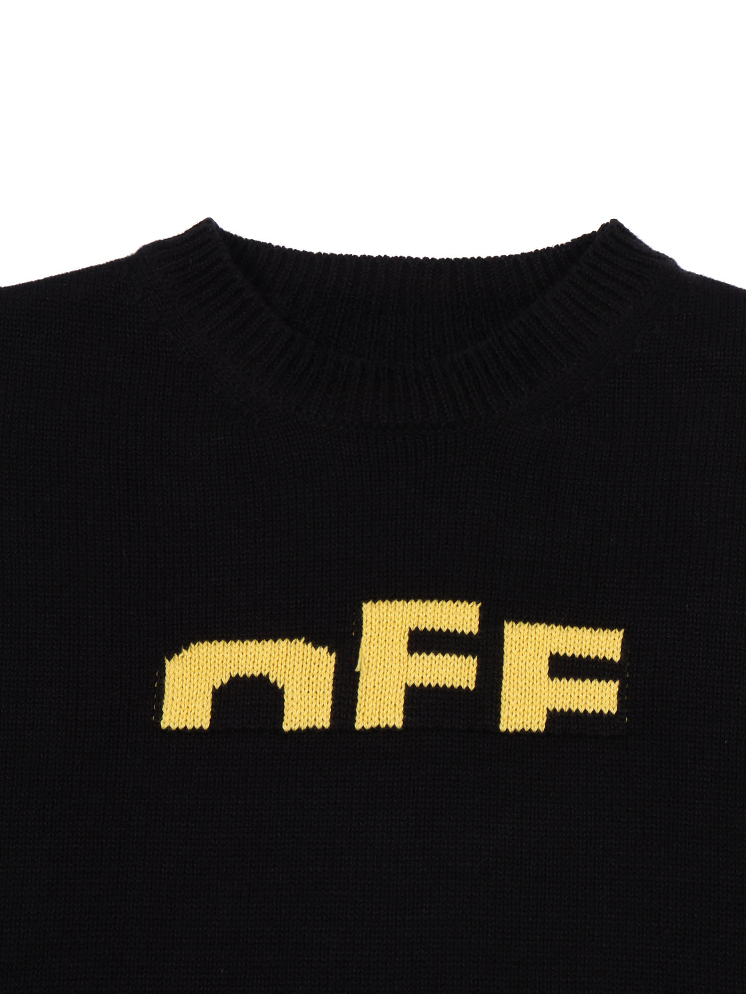 Off-white Kids Type Logo Jumper In Black