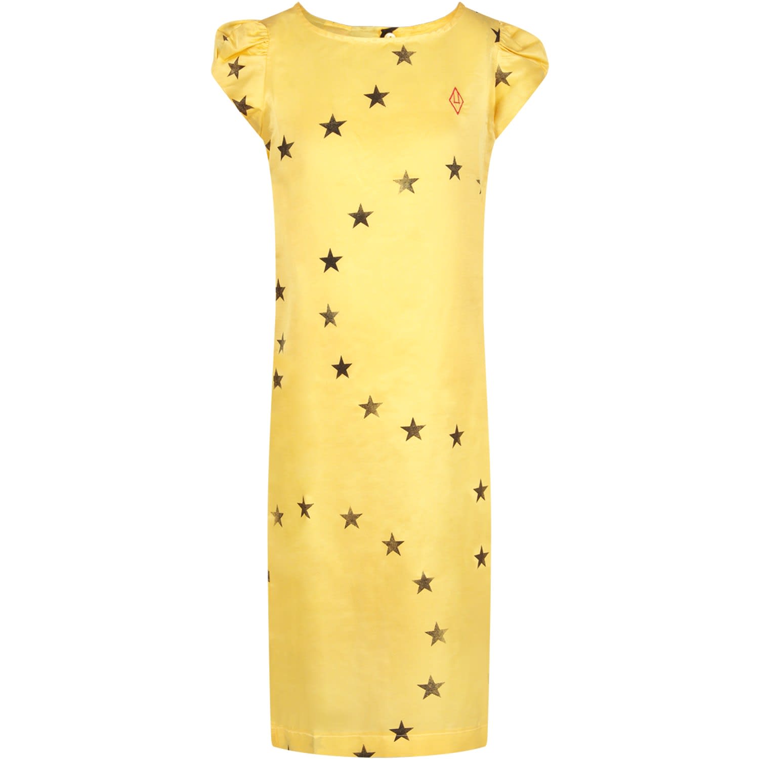 The Animals Observatory Yellow Dress For Girl With Stars