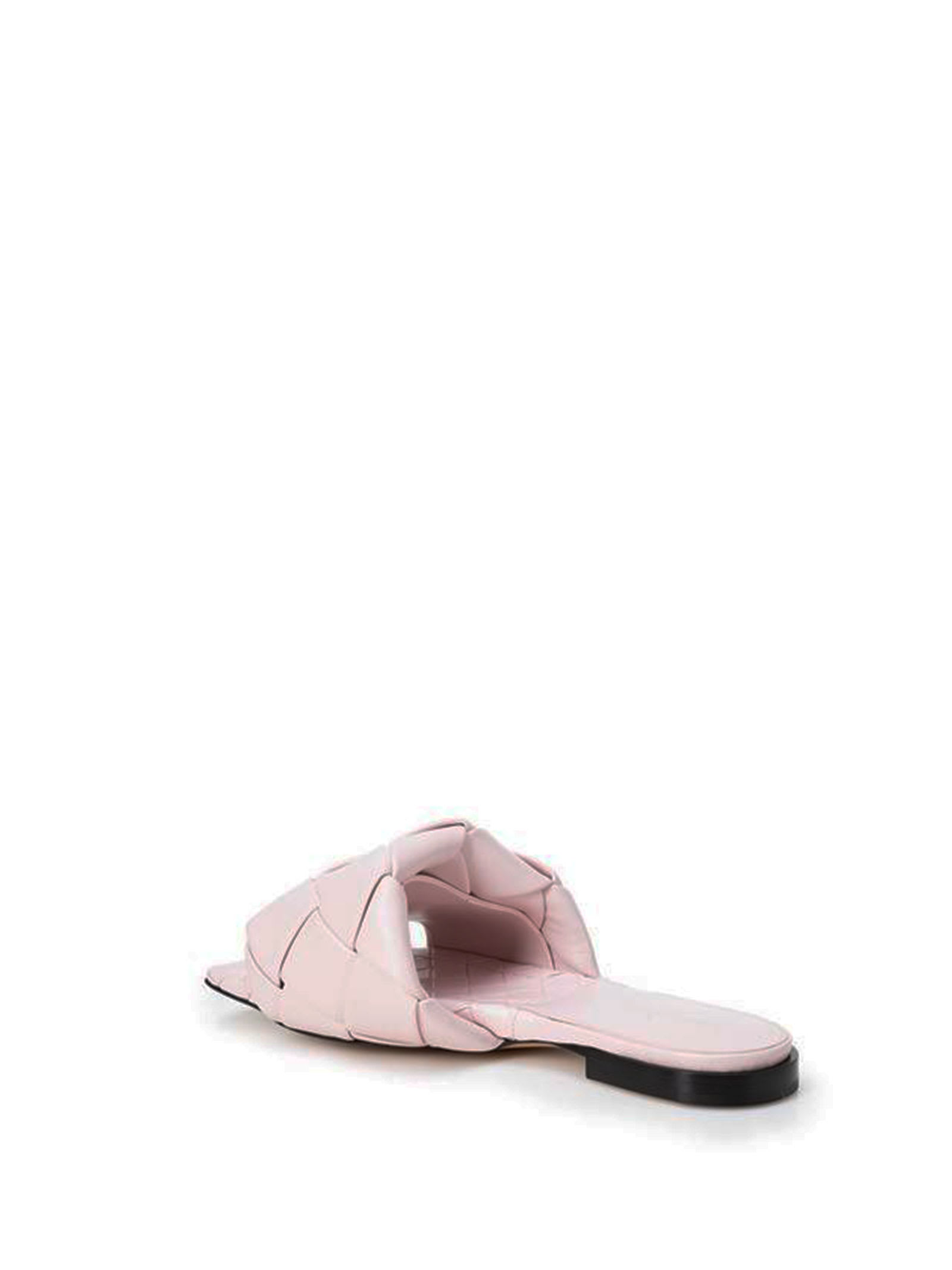 Bottega Veneta 10mm Lido Leather Slide Flats In Cameo