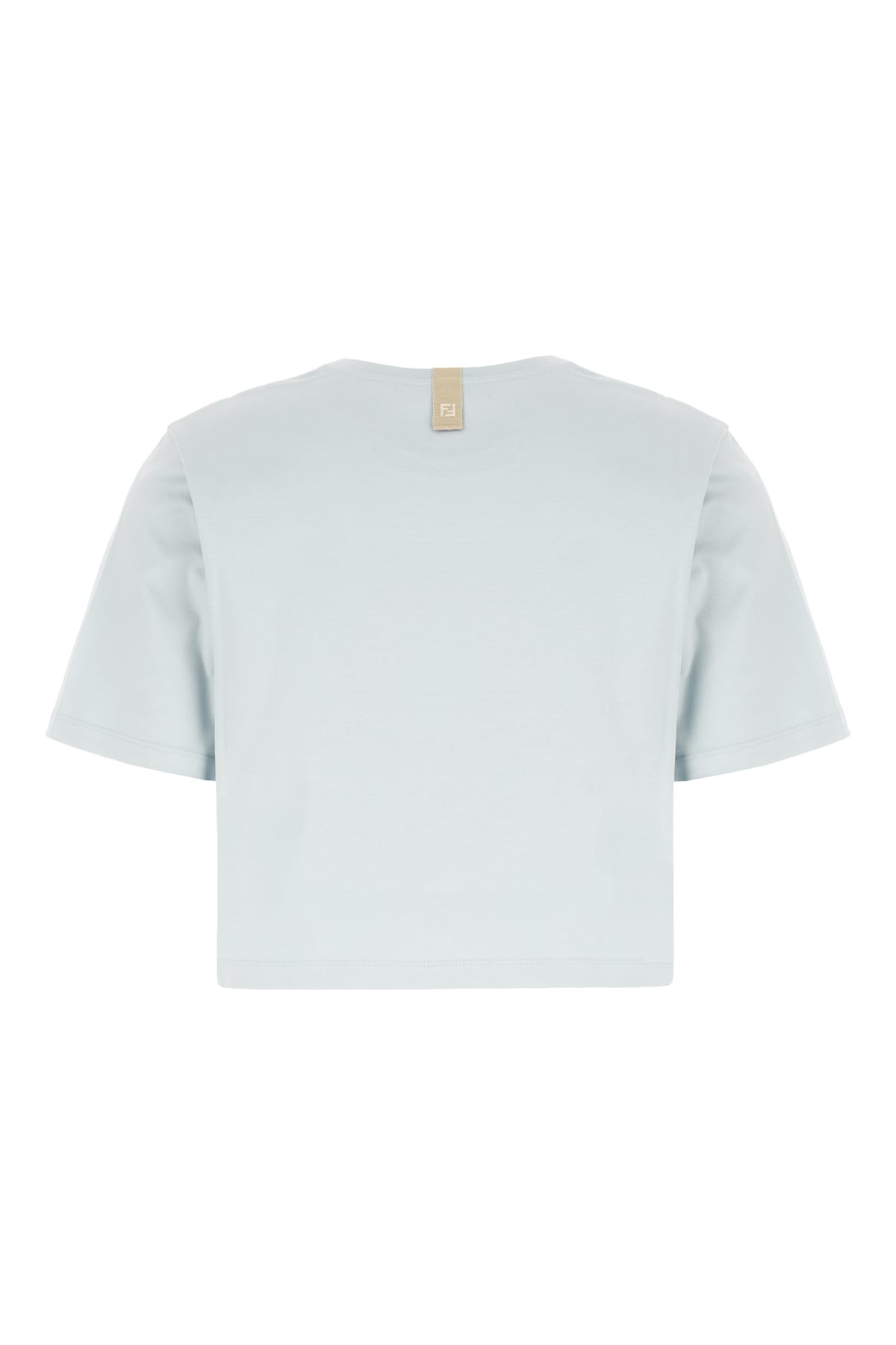 FENDI PASTEL LIGHT BLUE COTTON T-SHIRT