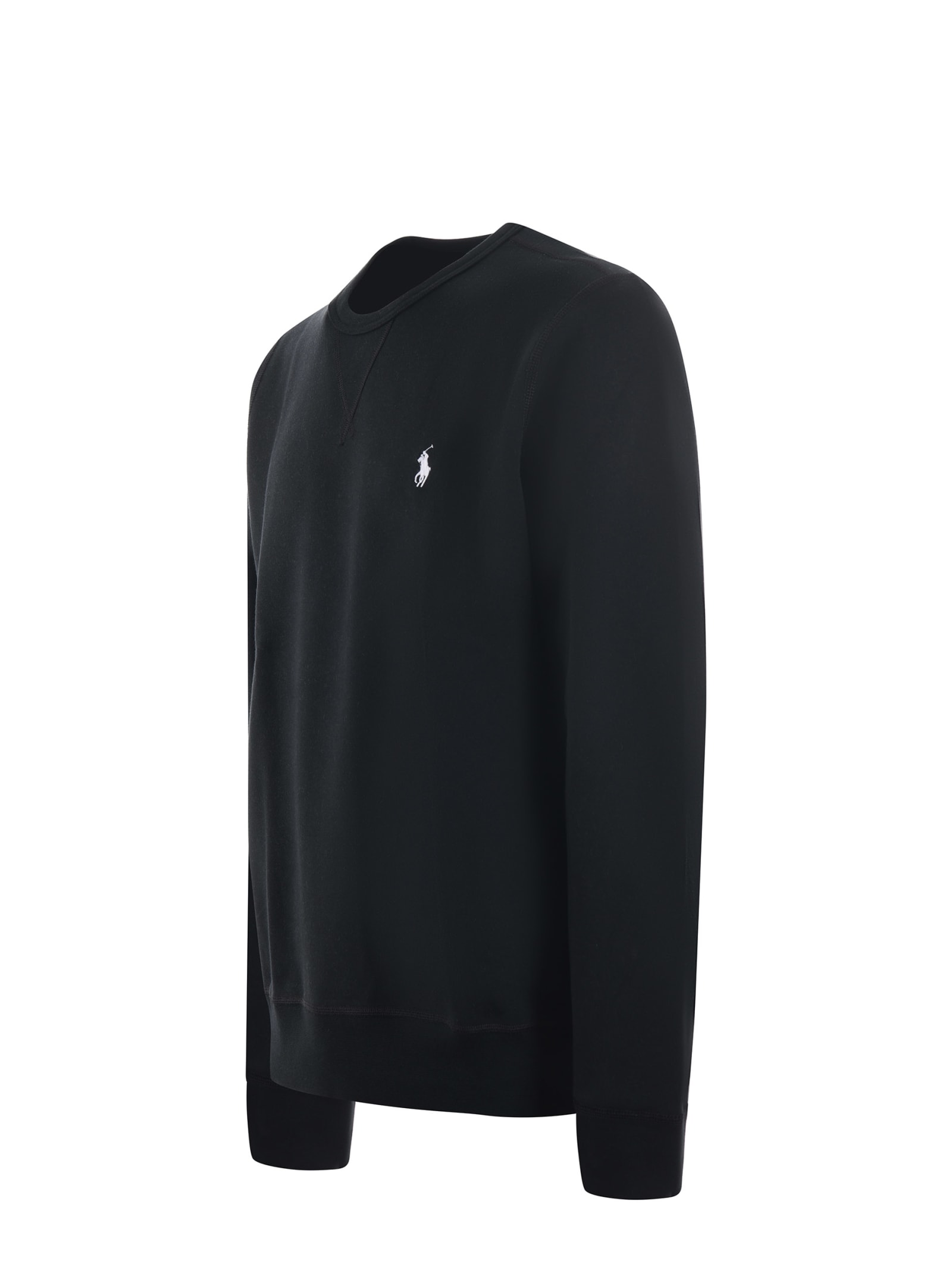 Shop Polo Ralph Lauren Sweatshirt In Black