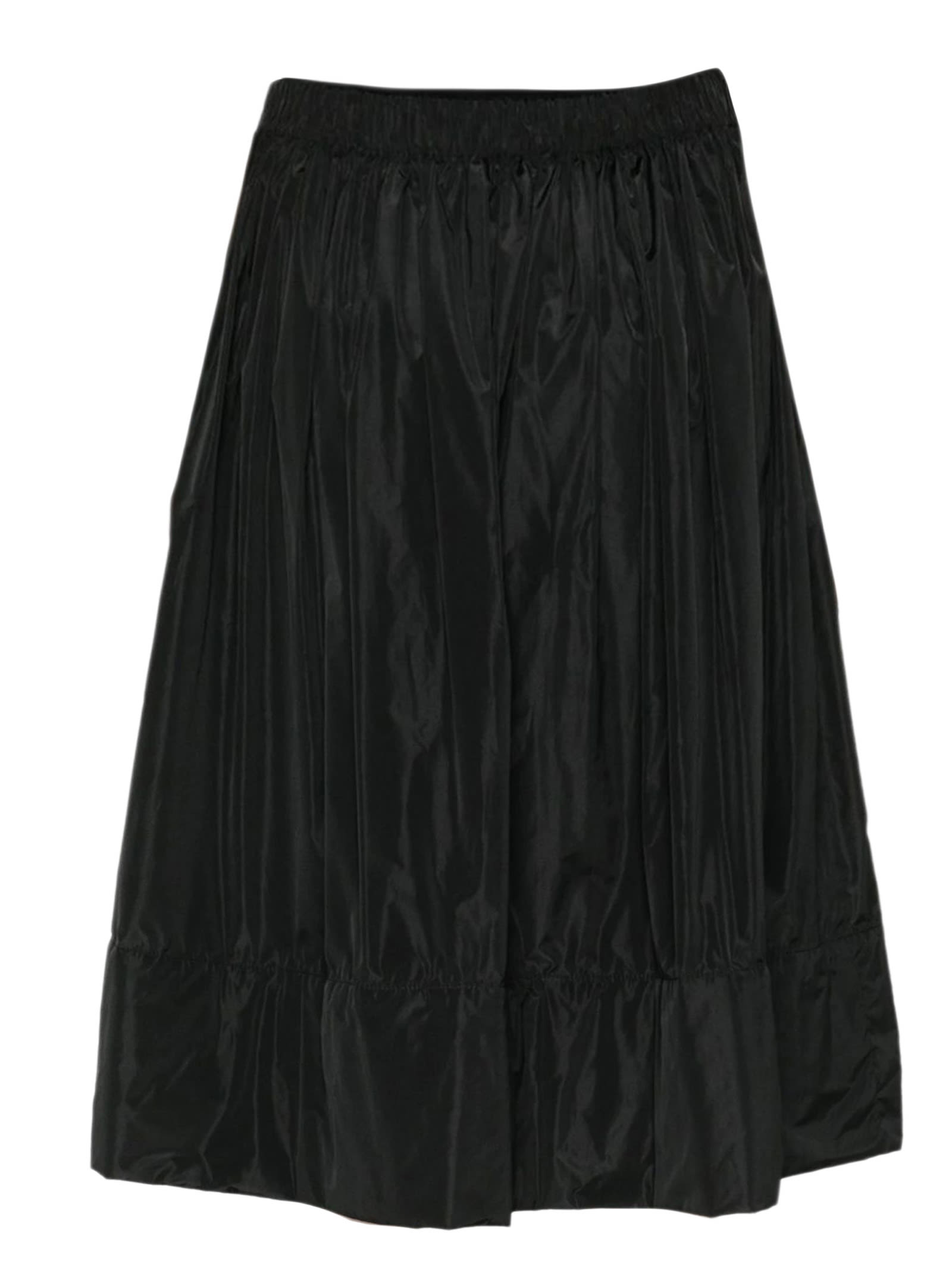 Shop Fabiana Filippi Black A-line Midi Skirt