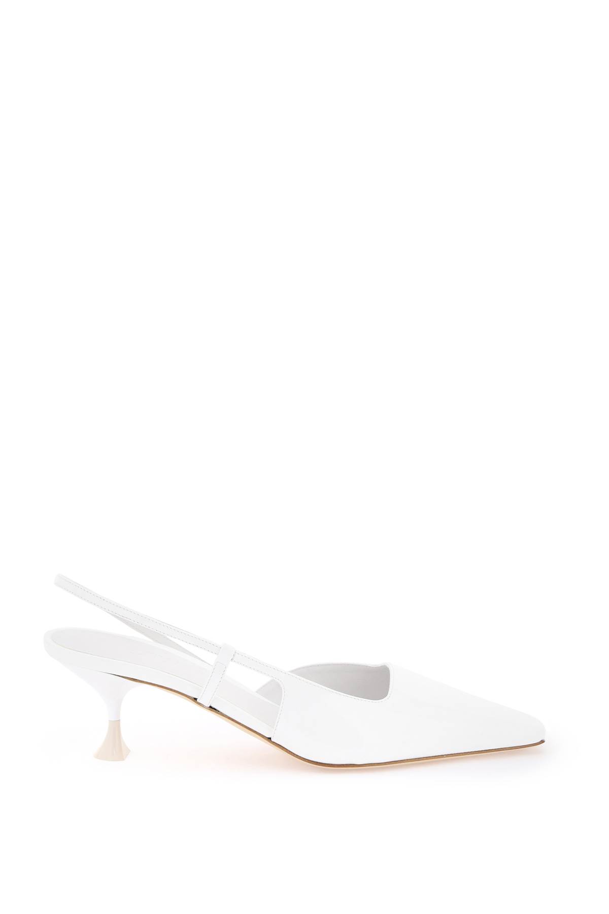 Shop 3juin Slingback Patent Leather Dã© In Patent White (white)