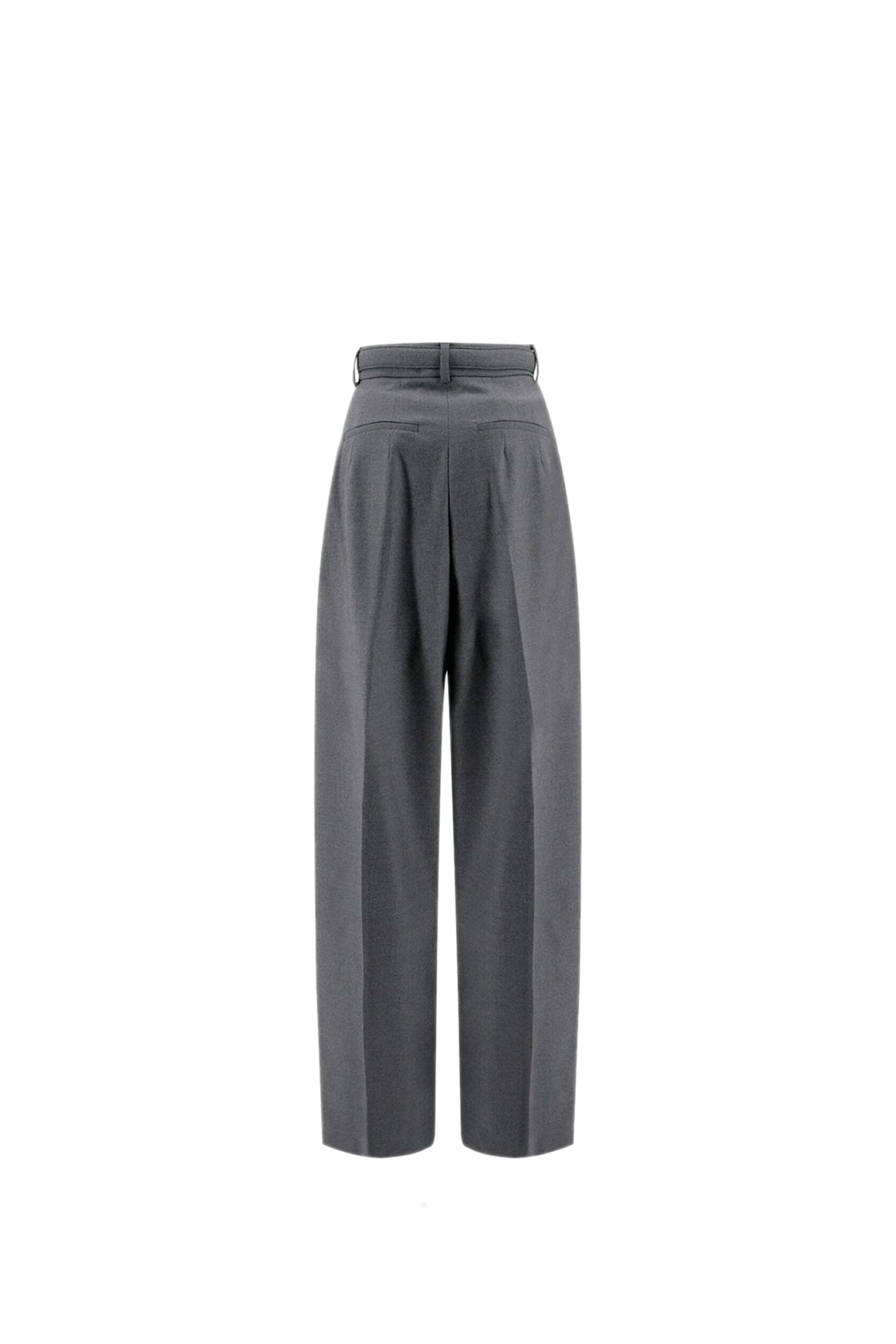 Shop Sportmax Kiens12 Pants In Grey