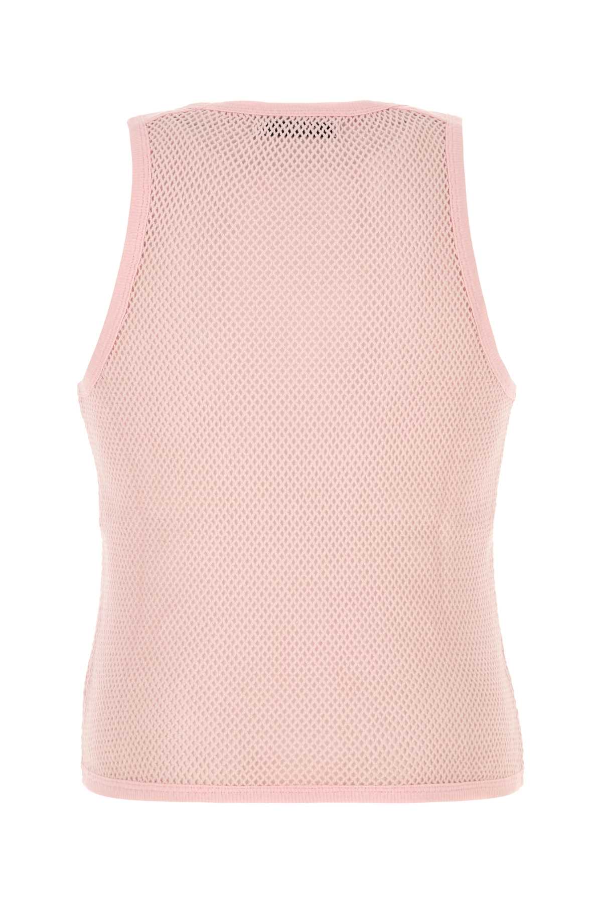 Gimaguas Pink Mesh Mateo Tank Top In Pink
