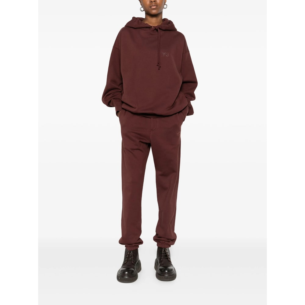 Y-3 Drawstring-waist Pants In Brown