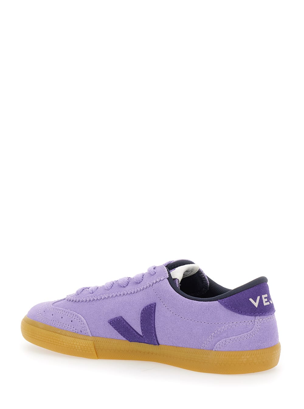 Veja Volley Sneakers In Viola Suede In Purple
