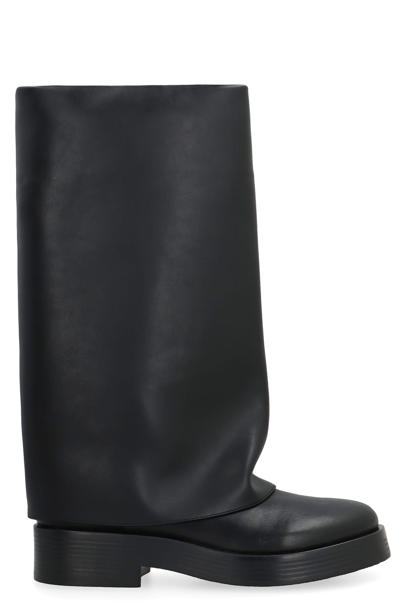 Shop Casadei Leather Boots In Black