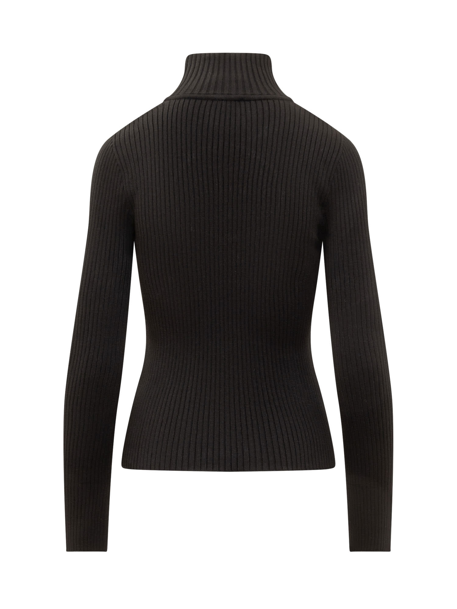 Shop Courrèges Turtleneck Sweater In Black