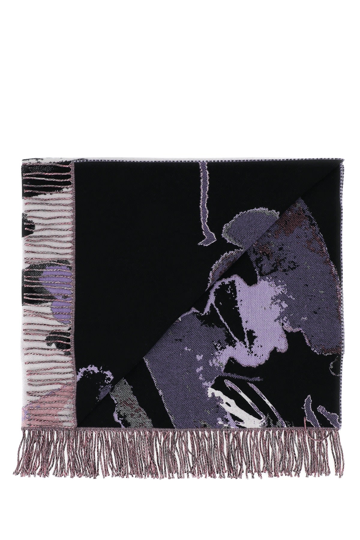 Alexander Mcqueen Abstract Pattern Logo-print Scarf In 9272
