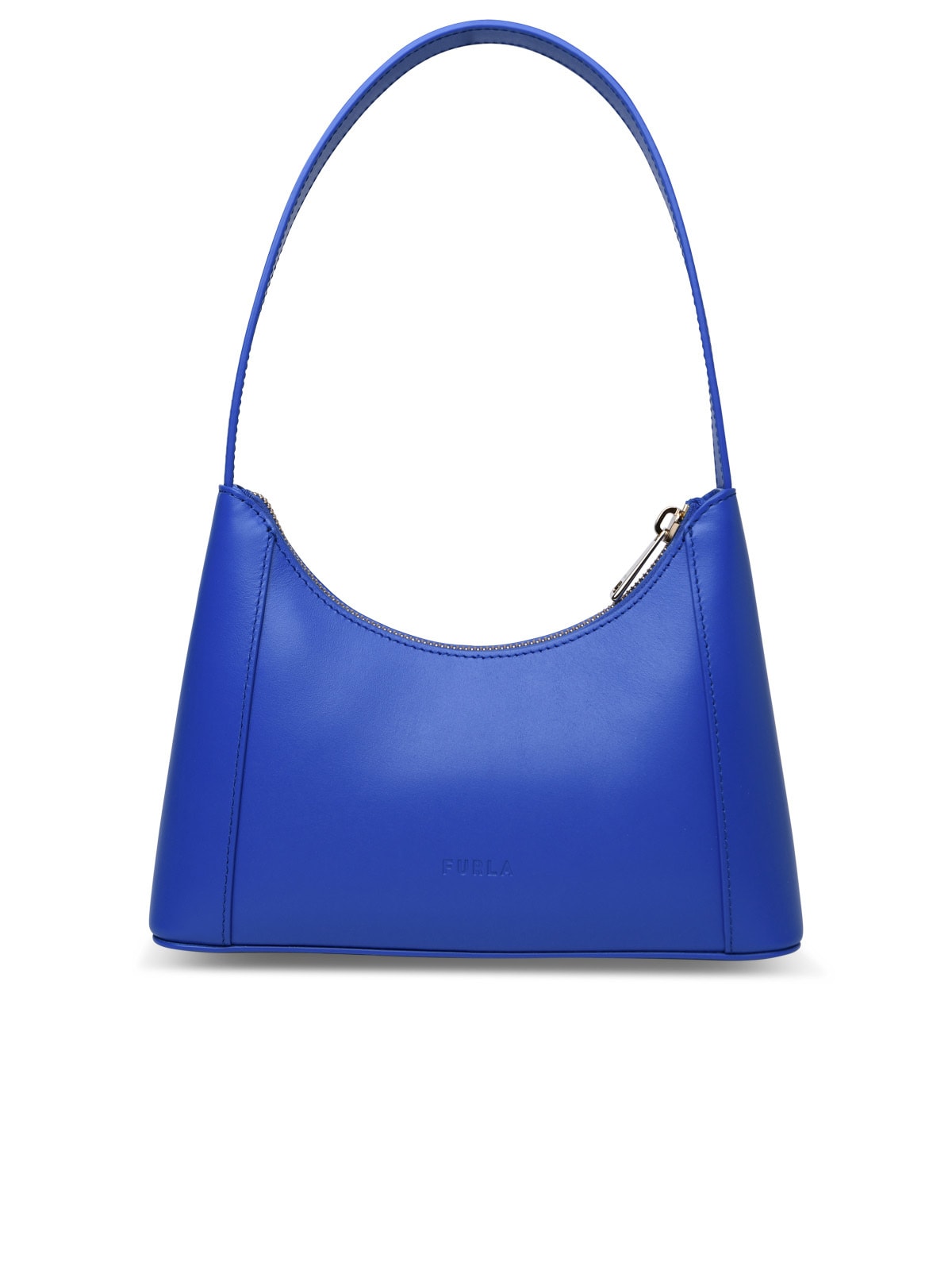 Shop Furla Diamante Mini Bag In Blue Calf Leather In Blu Cobalto