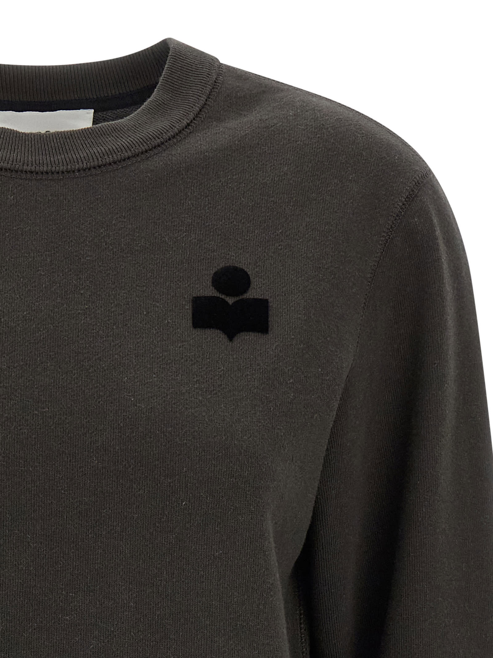 Isabel Marant Étoile Maurine Cotton Sweatshirt In Black
