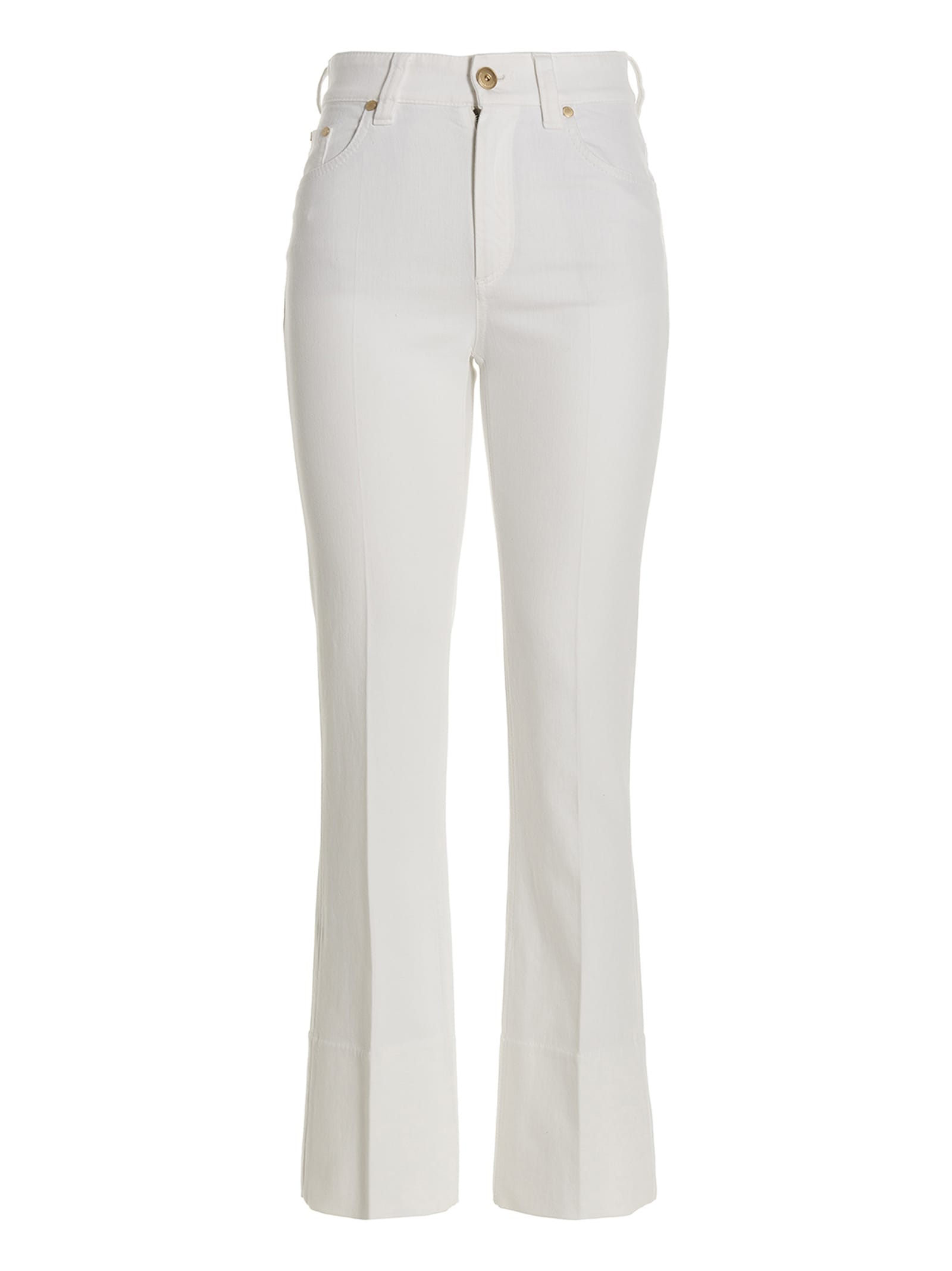 Shop Brunello Cucinelli Cigarette-style Jeans In White