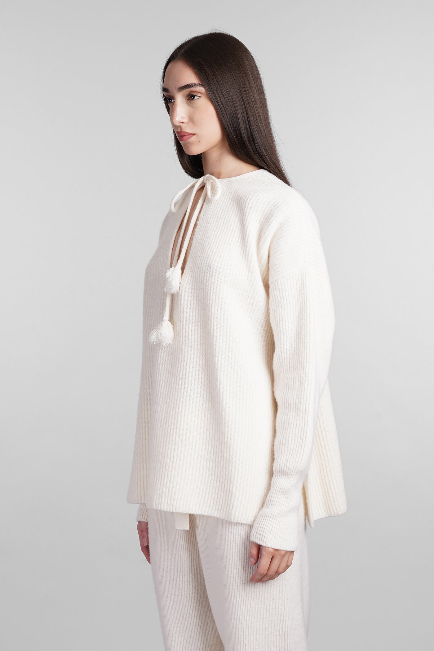 Golden Goose Knitwear In White Wool In White