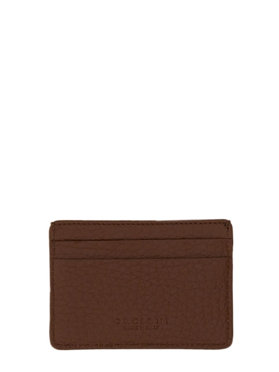 Shop Orciani Soft Card Holder In Brown