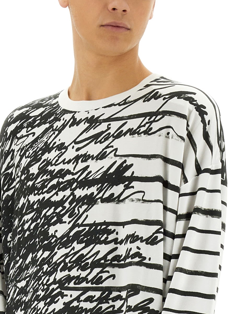 Balmain "love Letter" T-shirt In Multicolour