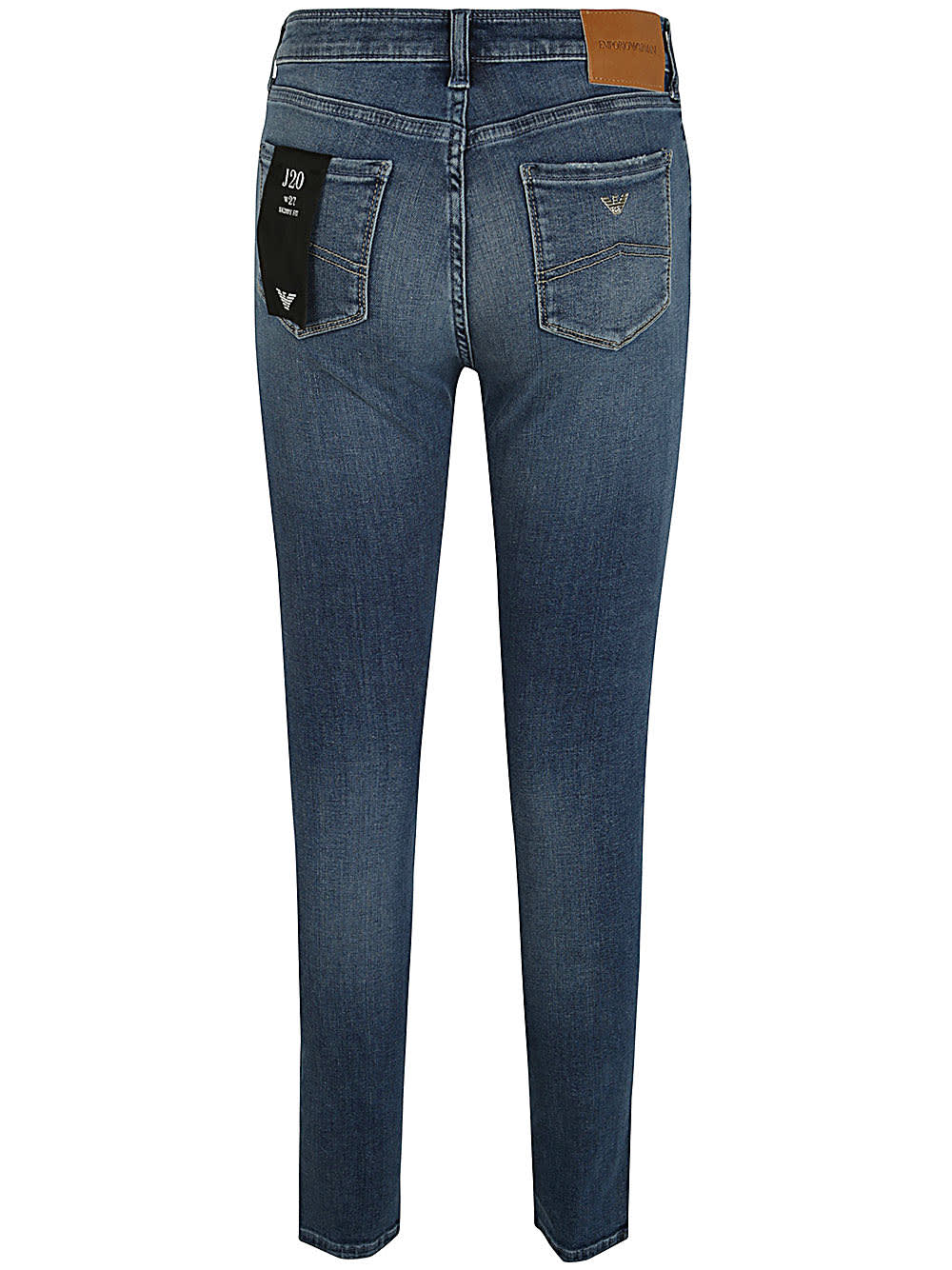 Shop Emporio Armani Skinny Jeans In Light Denim Blue
