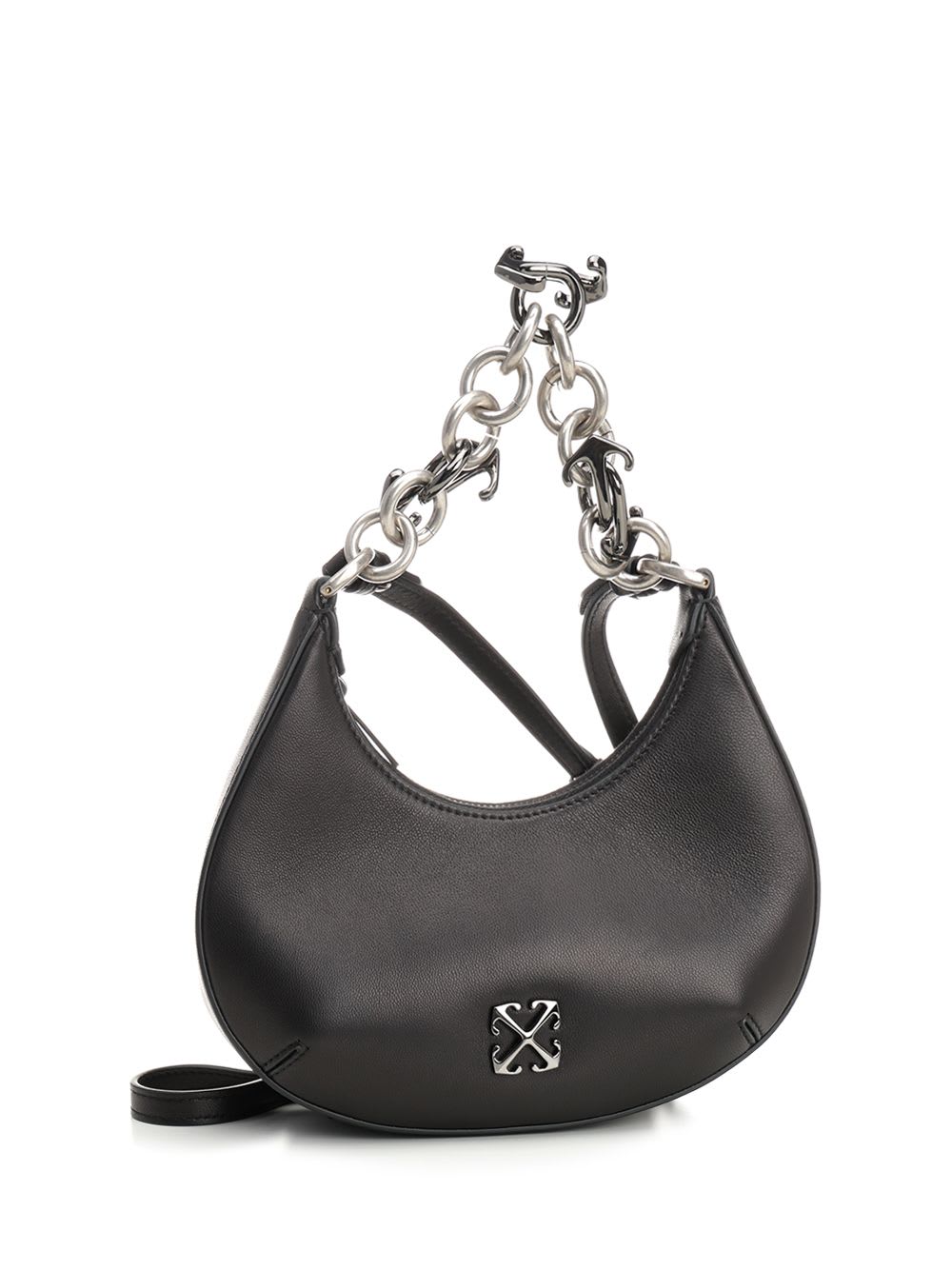 Off-white Hemisphere Shoulder Bag In Black