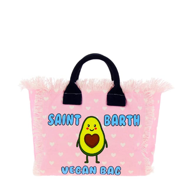 MC2 Saint Barth Vegan Avocado Print Canvas Small Bag