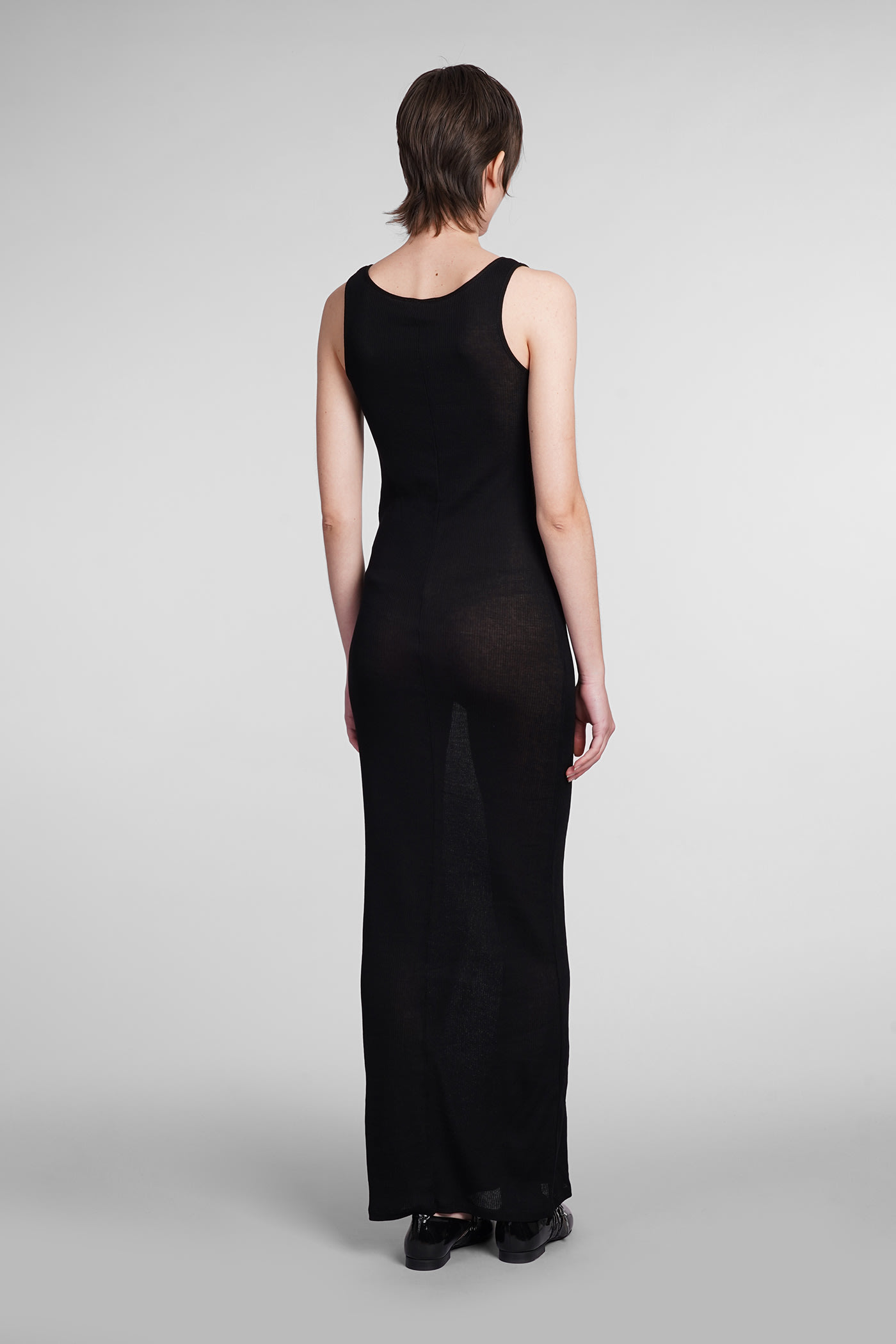 Shop Ami Alexandre Mattiussi Dress In Black Cotton