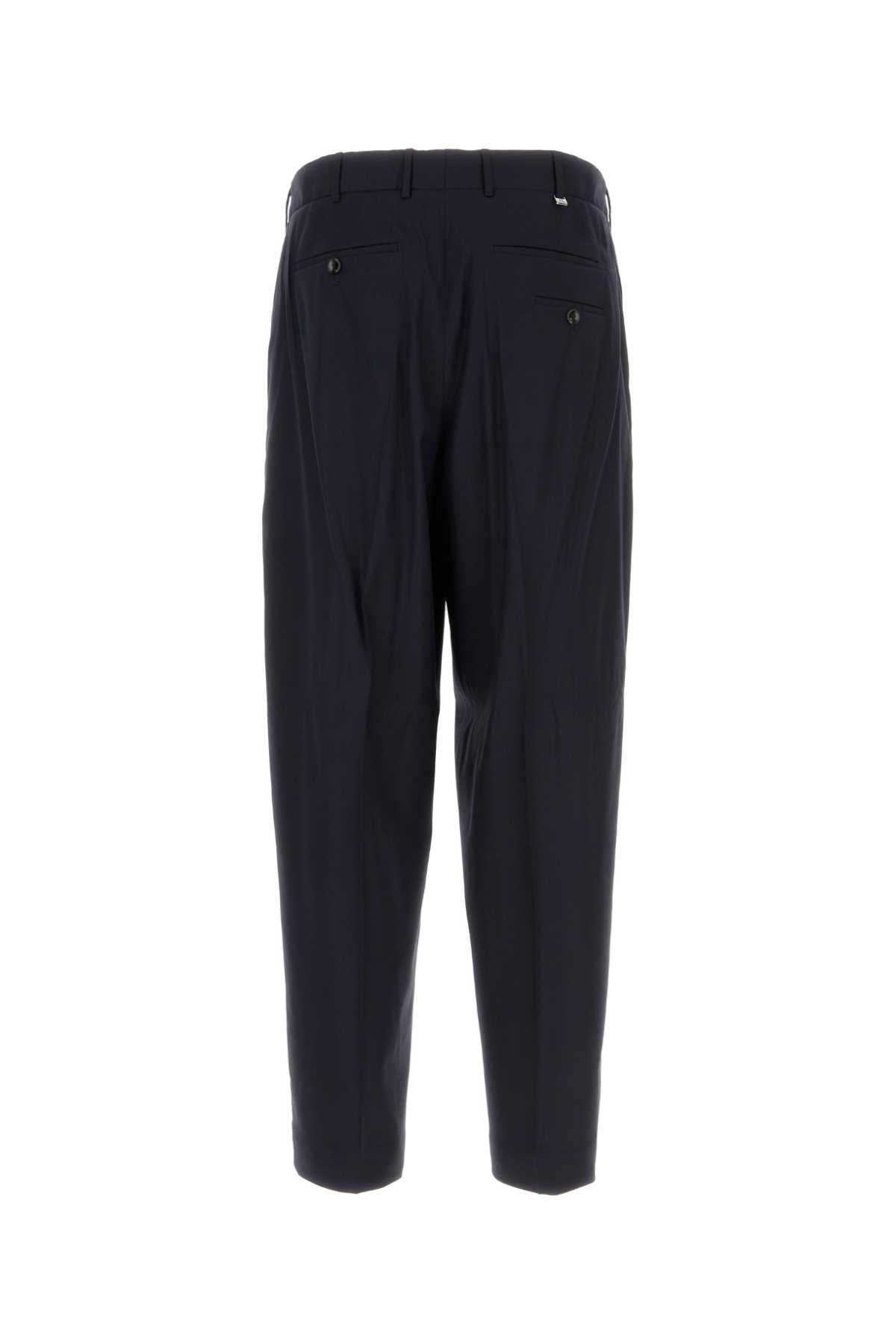 Pt Torino Midnight Blue Stretch Wool Edge Cigarette Pant In 0360