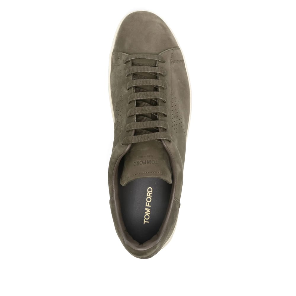 Tom Ford Khaki Nubuck Warwick Sneakers In Multi