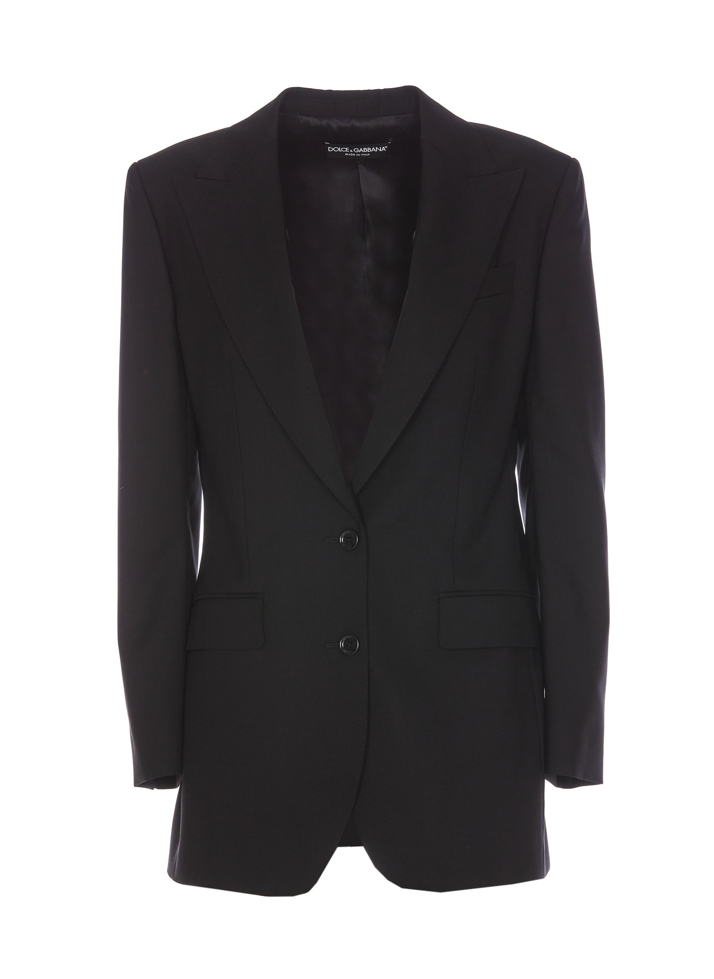 Shop Dolce & Gabbana Single Breasted Jacket In Black