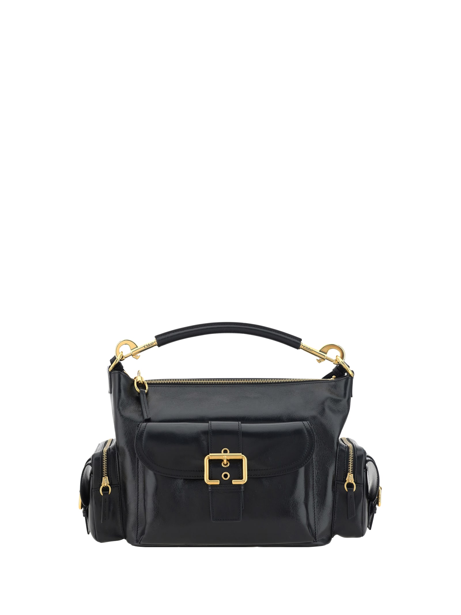 Shop Chloé Camera Handbag In Black