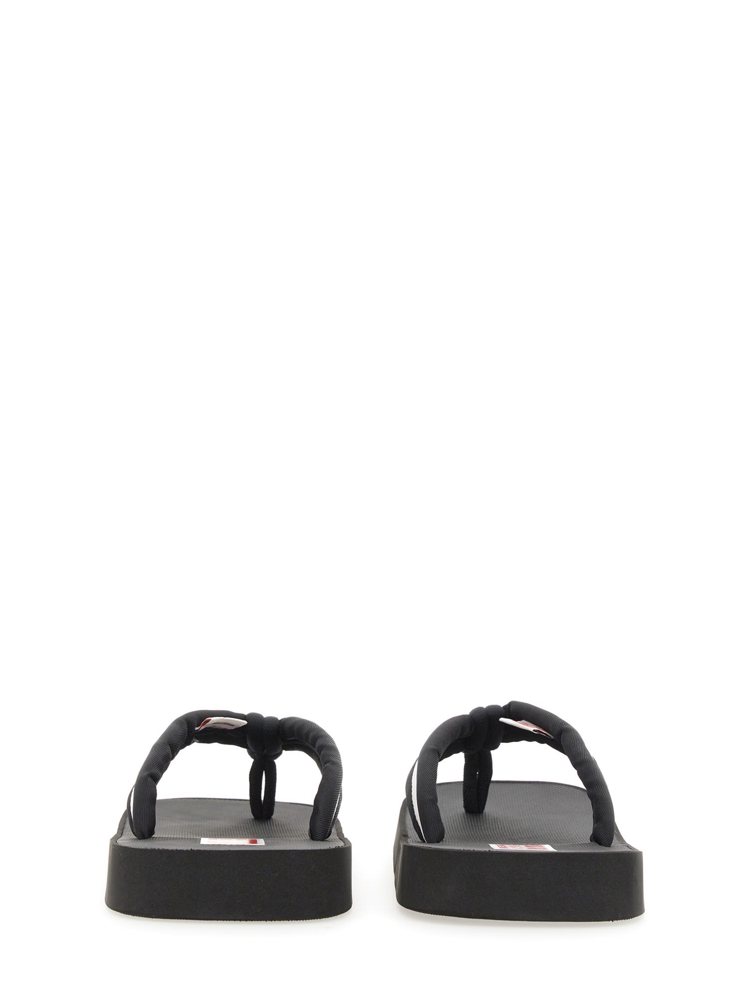 Kenzo Slide Sandal With Logo In Black