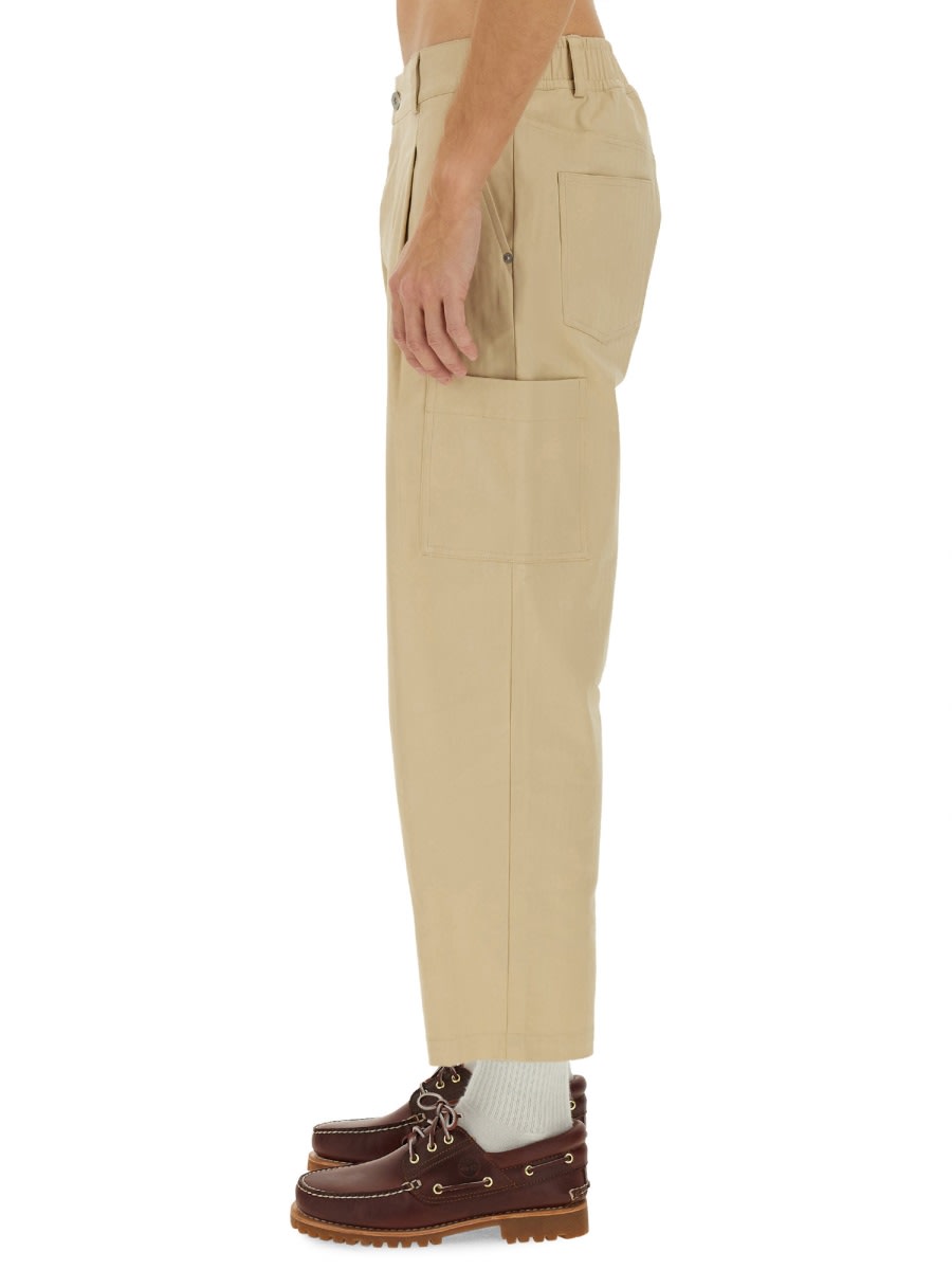 Drôle De Monsieur Cropped Pants In Neutral