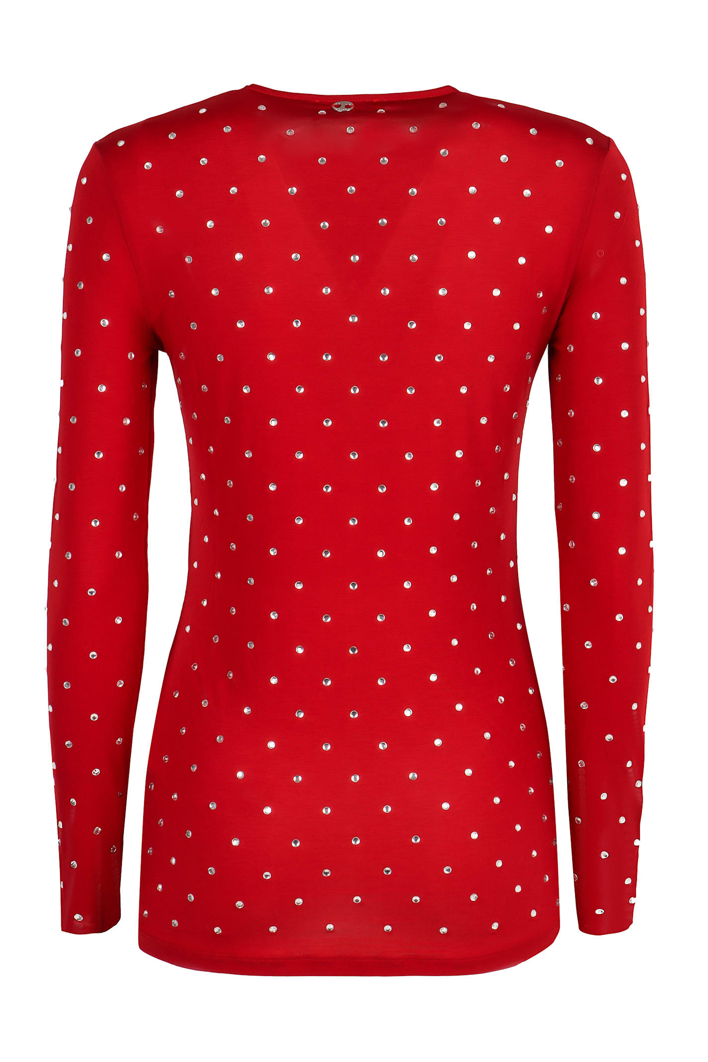 Shop Rabanne Long-sleeve Top In Red