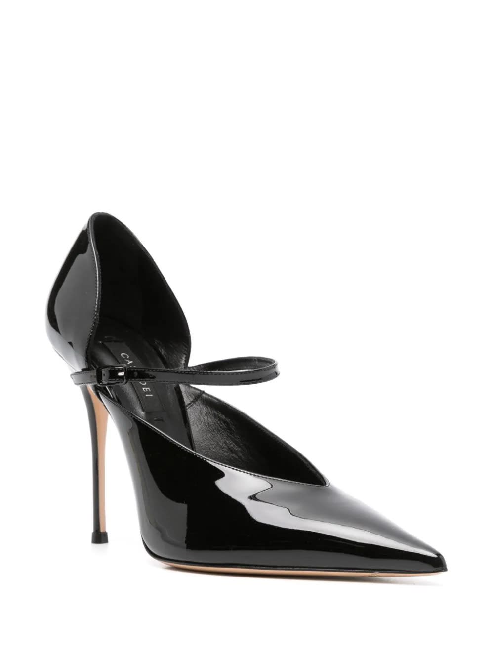 Shop Casadei Scarlet Jolly Pumps In Black Patent Leather