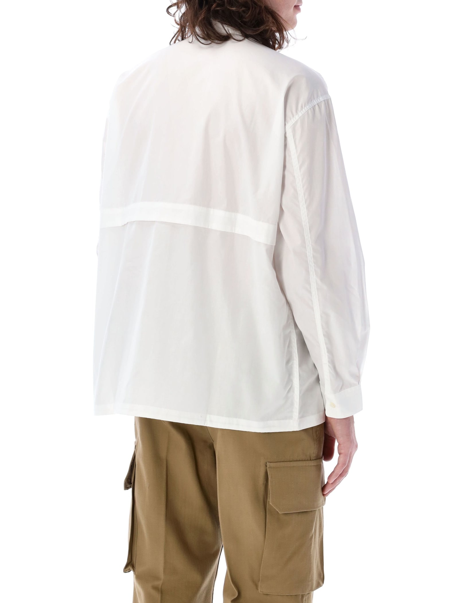 Shop Comme Des Garçons Homme Deux Concealed Pockets Shirt In White