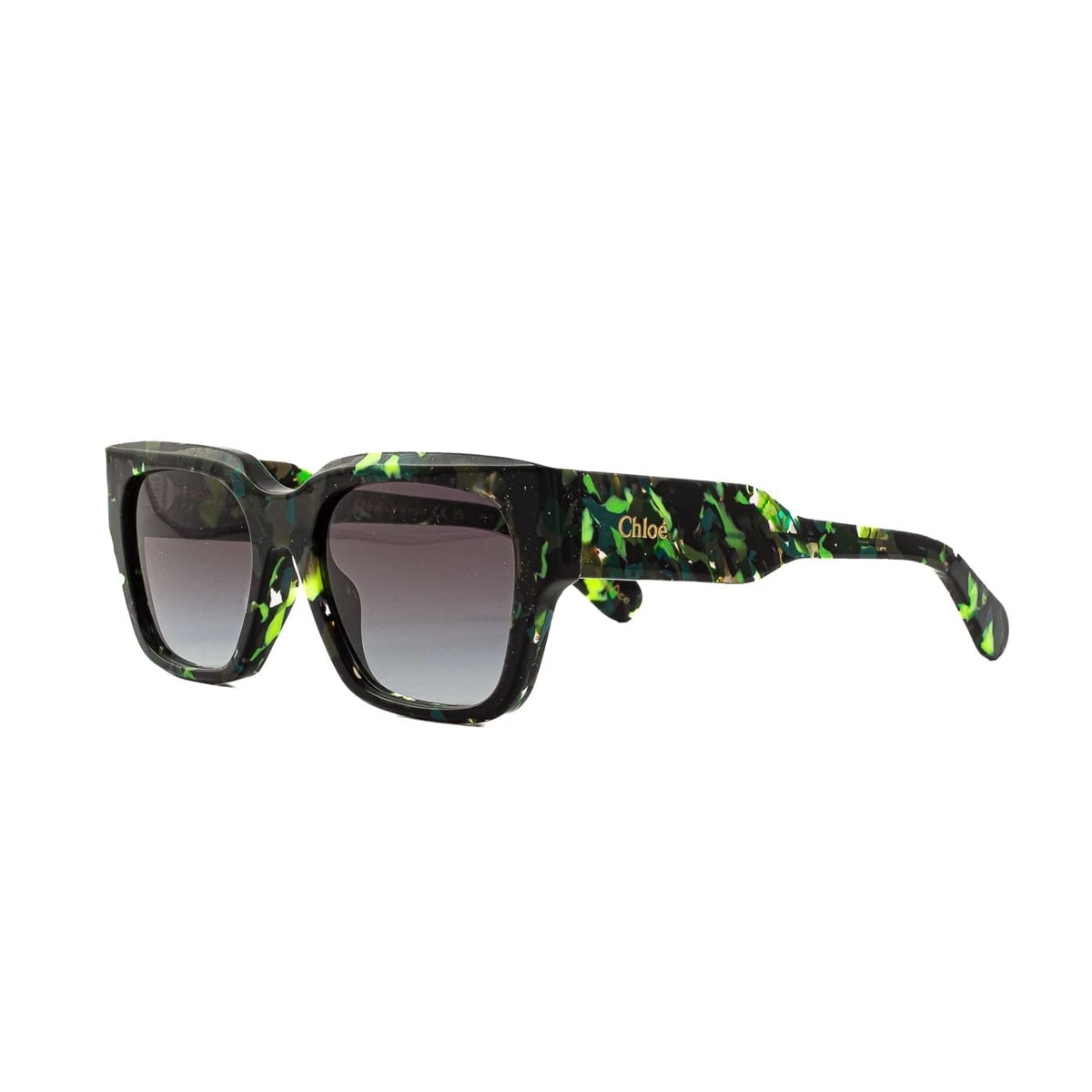 Shop Chloé Ch0190s 005 Sunglasses In Verde