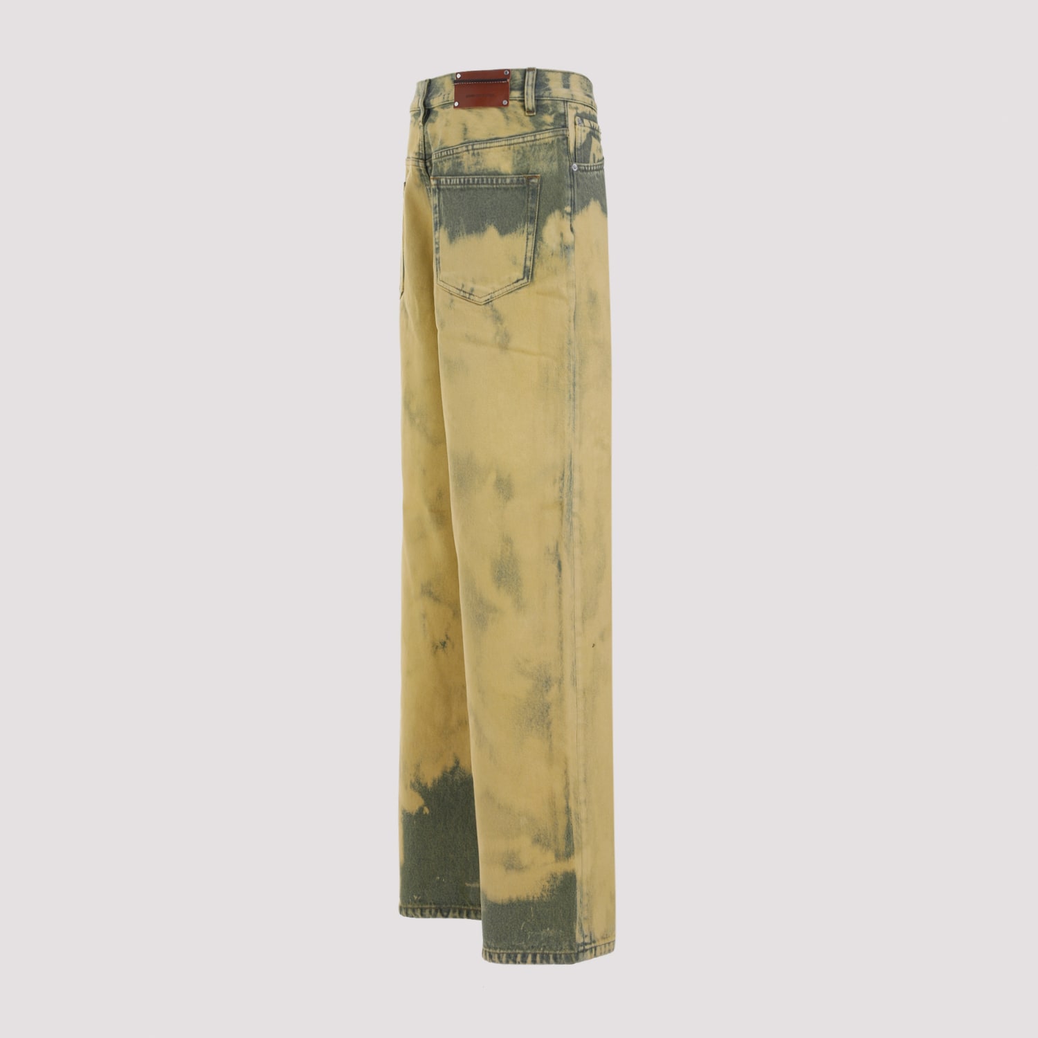 Shop Dries Van Noten Pine Pants In Lime