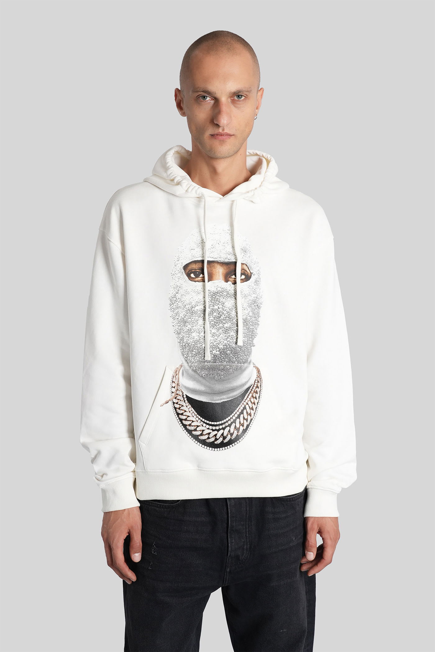 Ih Nom Uh Nit Graphic-print Hoodie In White