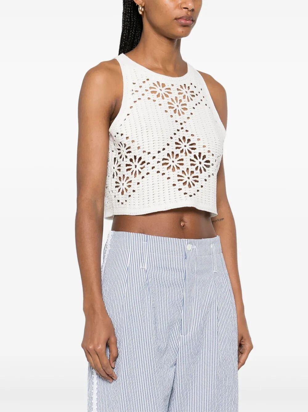 Shop Twinset Crochet Sleeveless Top