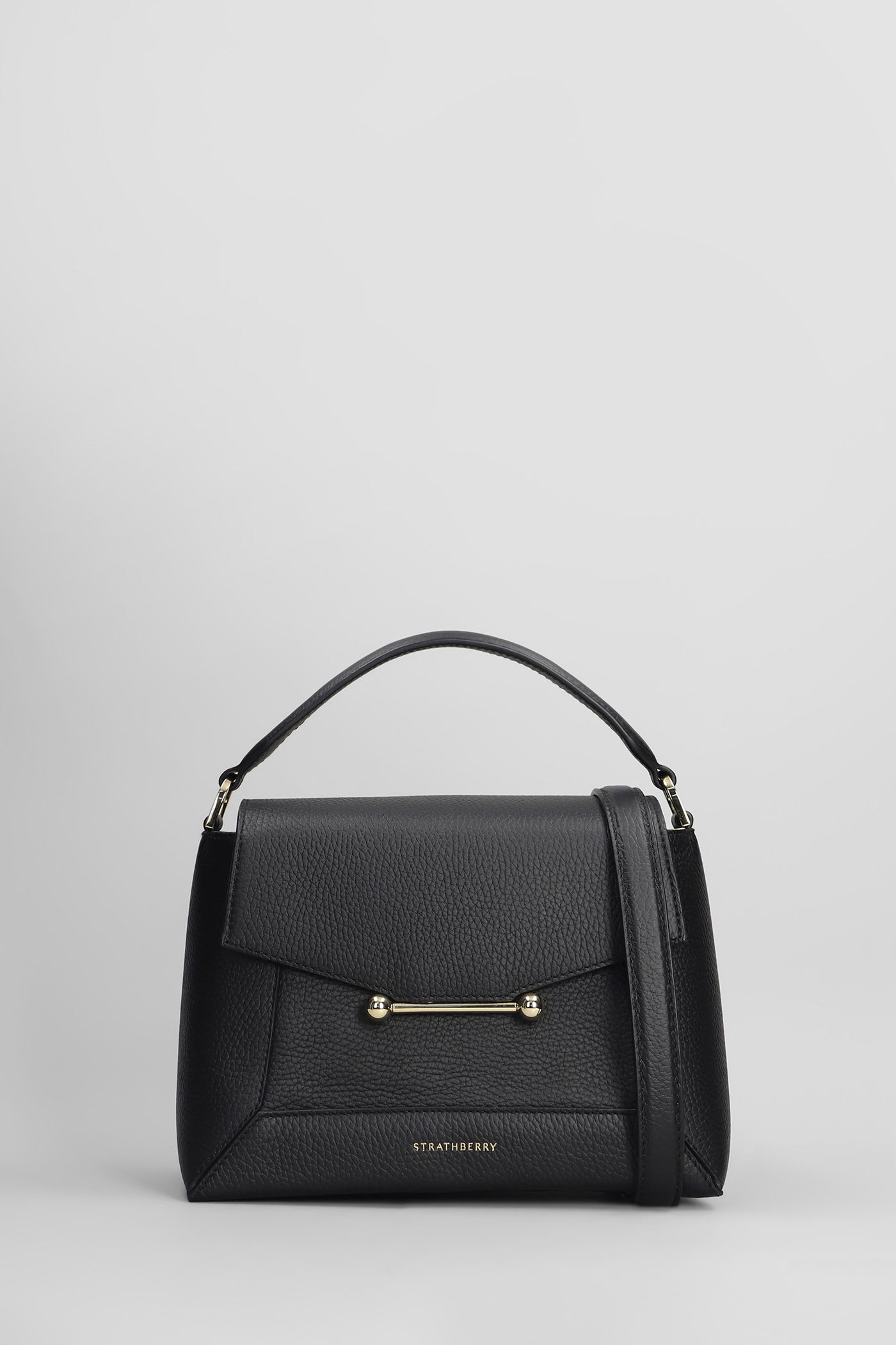 Mosaic Shoulder Bag In Black Leather
