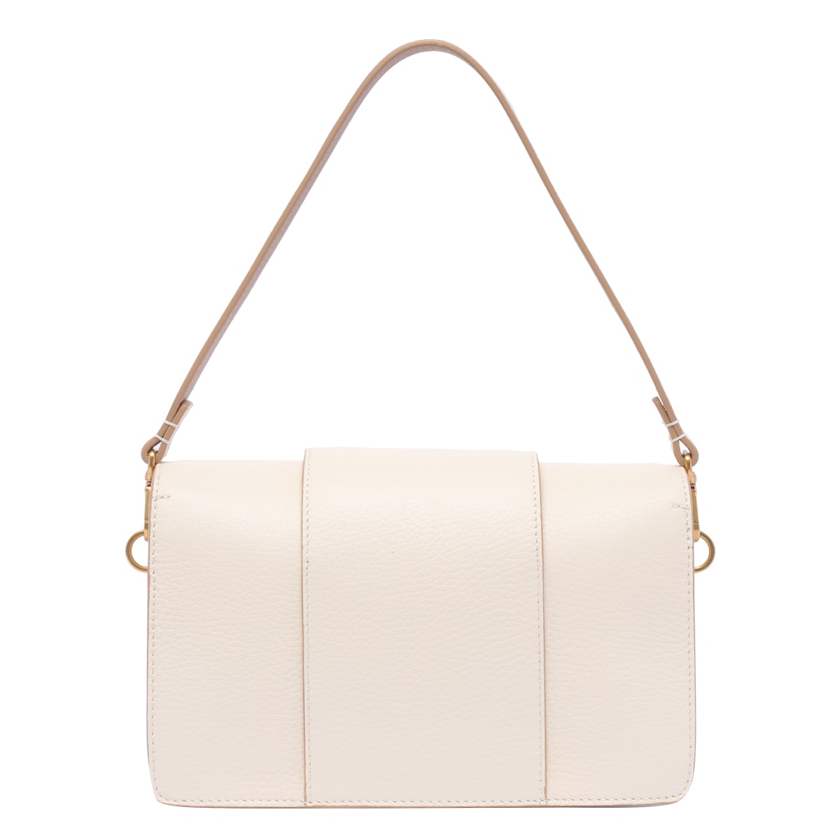 Shop Hogan Rectangular H Plexi Shoulder Strap Bag In White