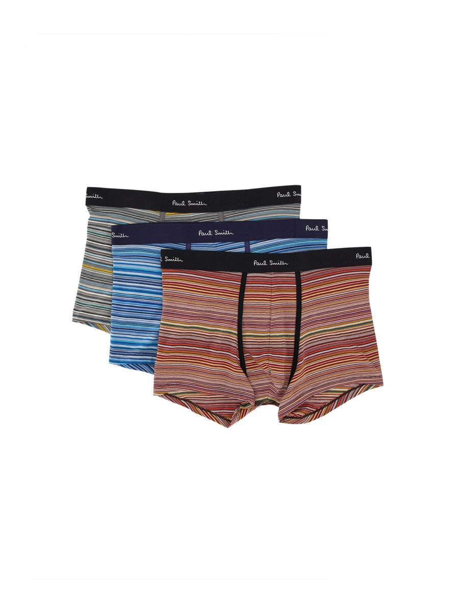 Shop Paul Smith Pack Of Three Boxers In Multicolour