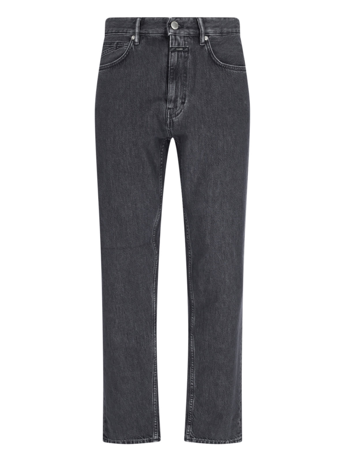 Shop Closed Cooper True Straight Jeans In Gray